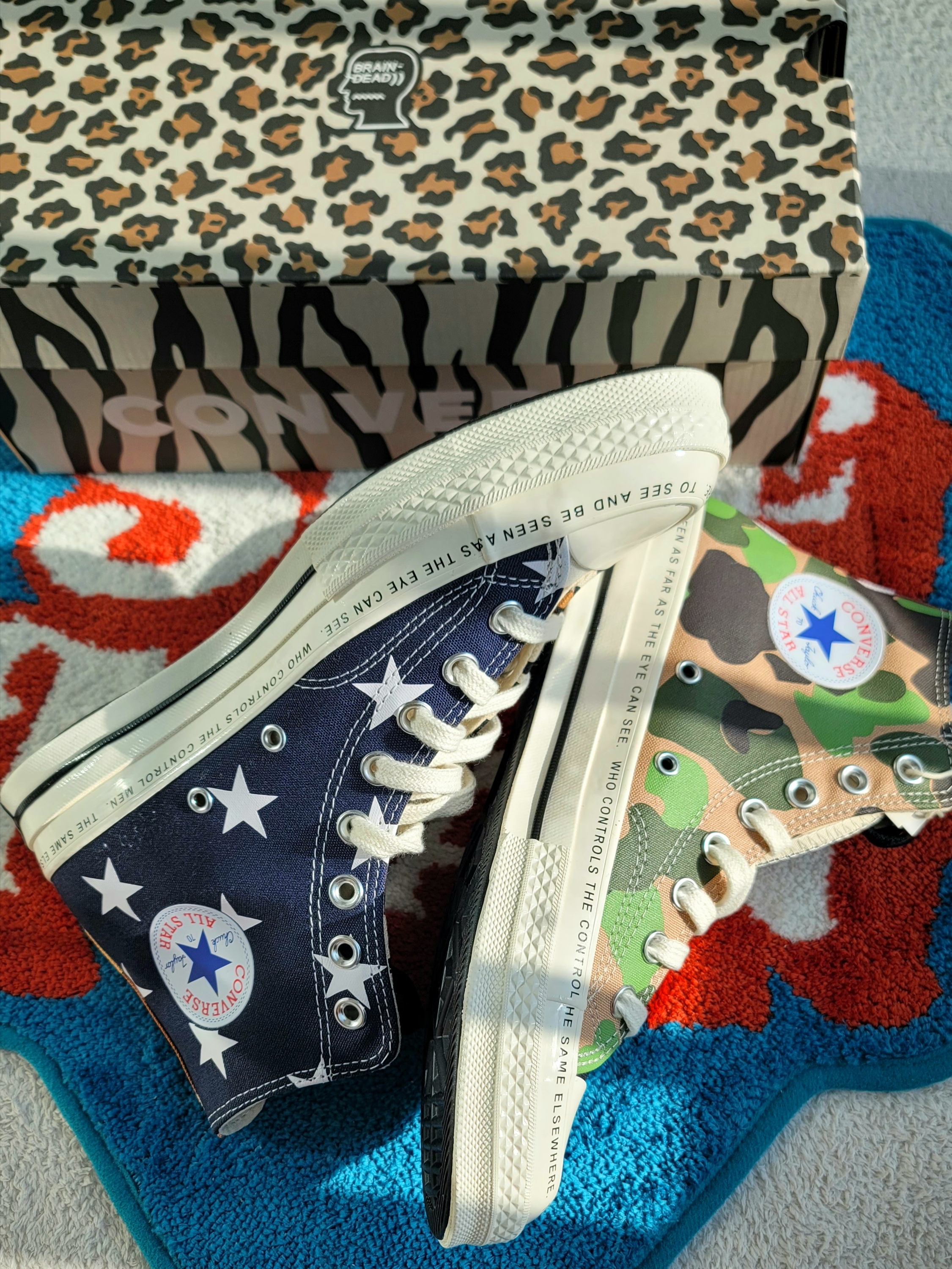 Converse x Brain Dead Chuck 70 Hi Egret White 착용 스타일 - 2