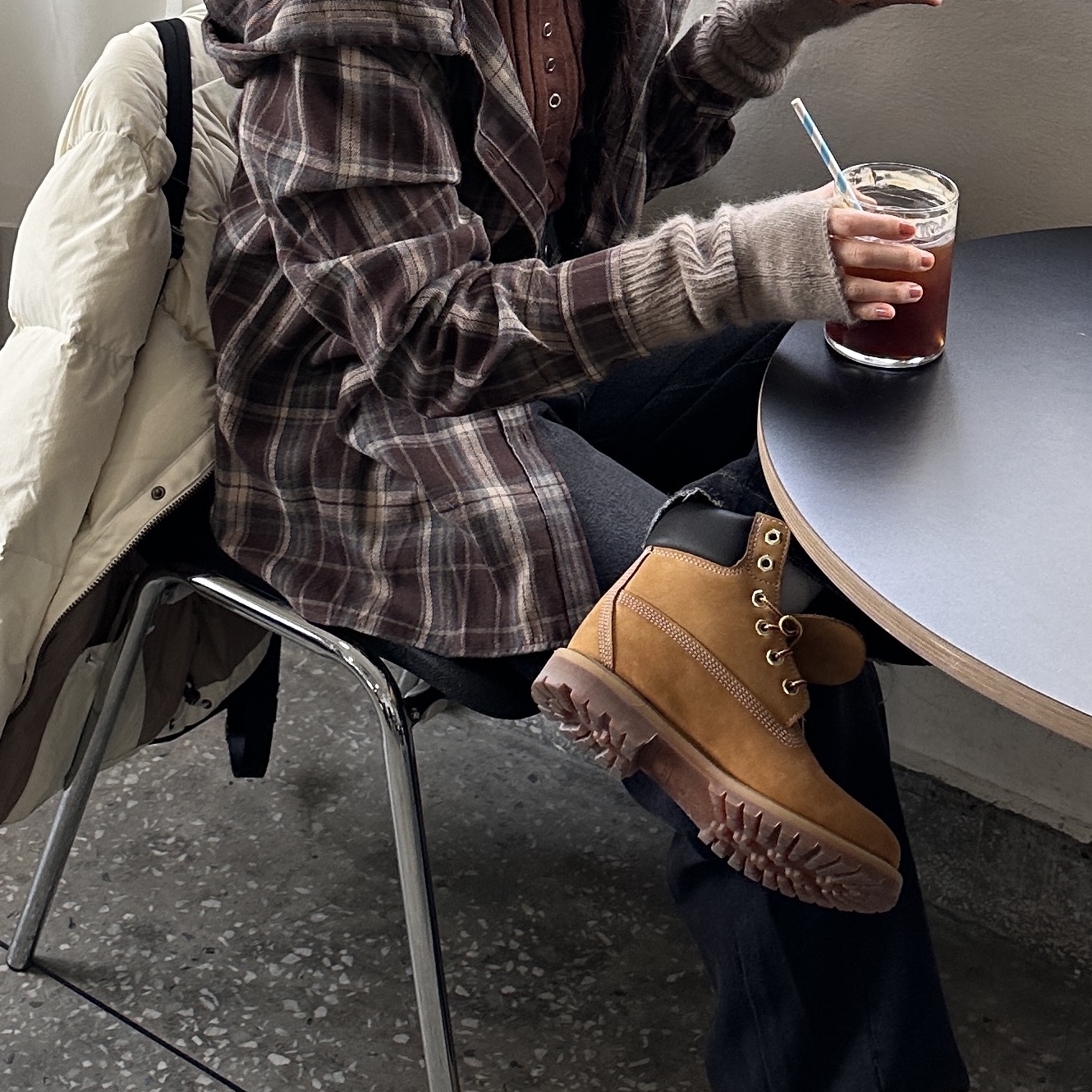 (W) Timberland 6 Inch Premium Waterproof Boot Wheat Nubuck - Wide, Emis New Logo Emis Cap Green 착용 스타일 - 3