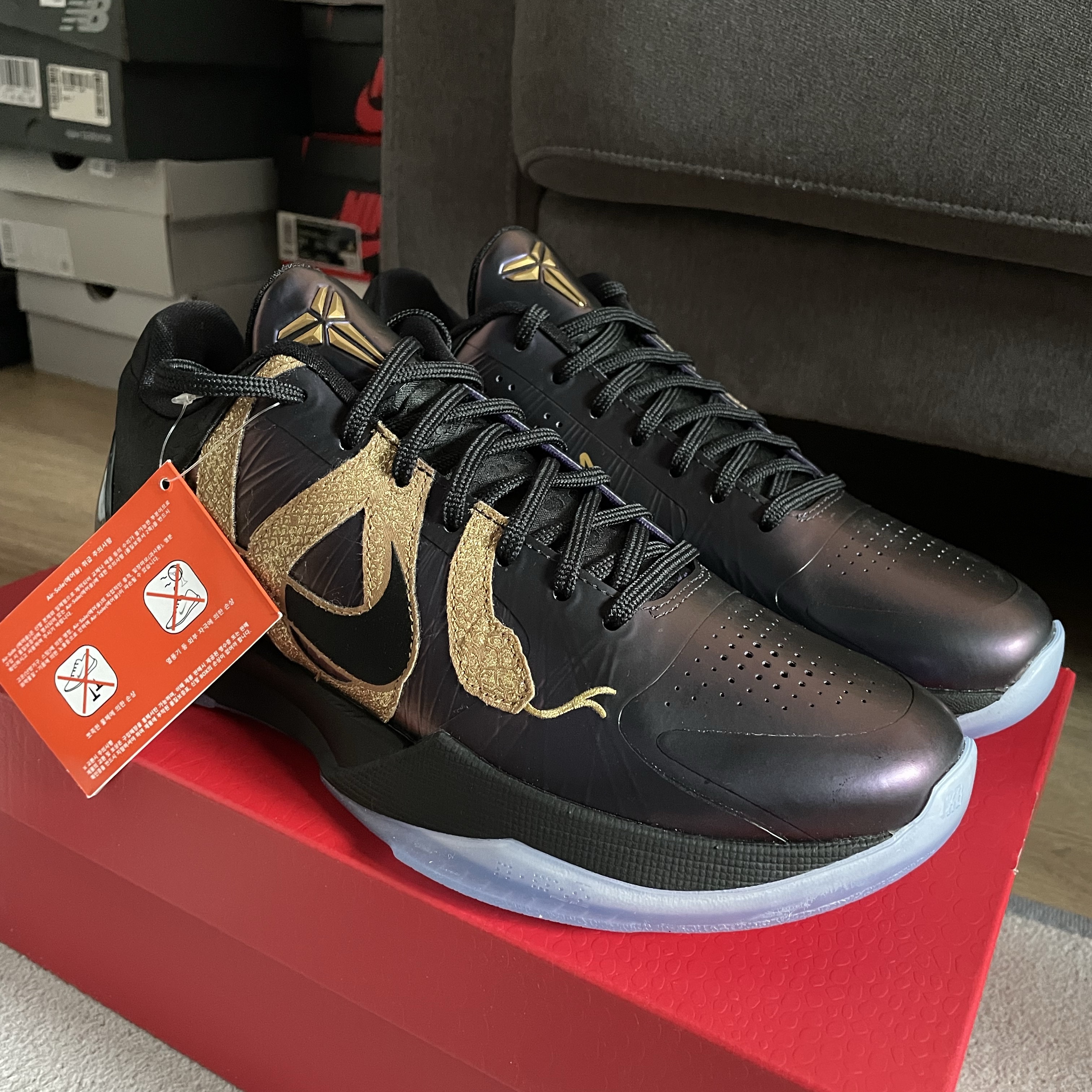 Nike Kobe 5 Protro Year of the Mamba Eggplant 착용 스타일