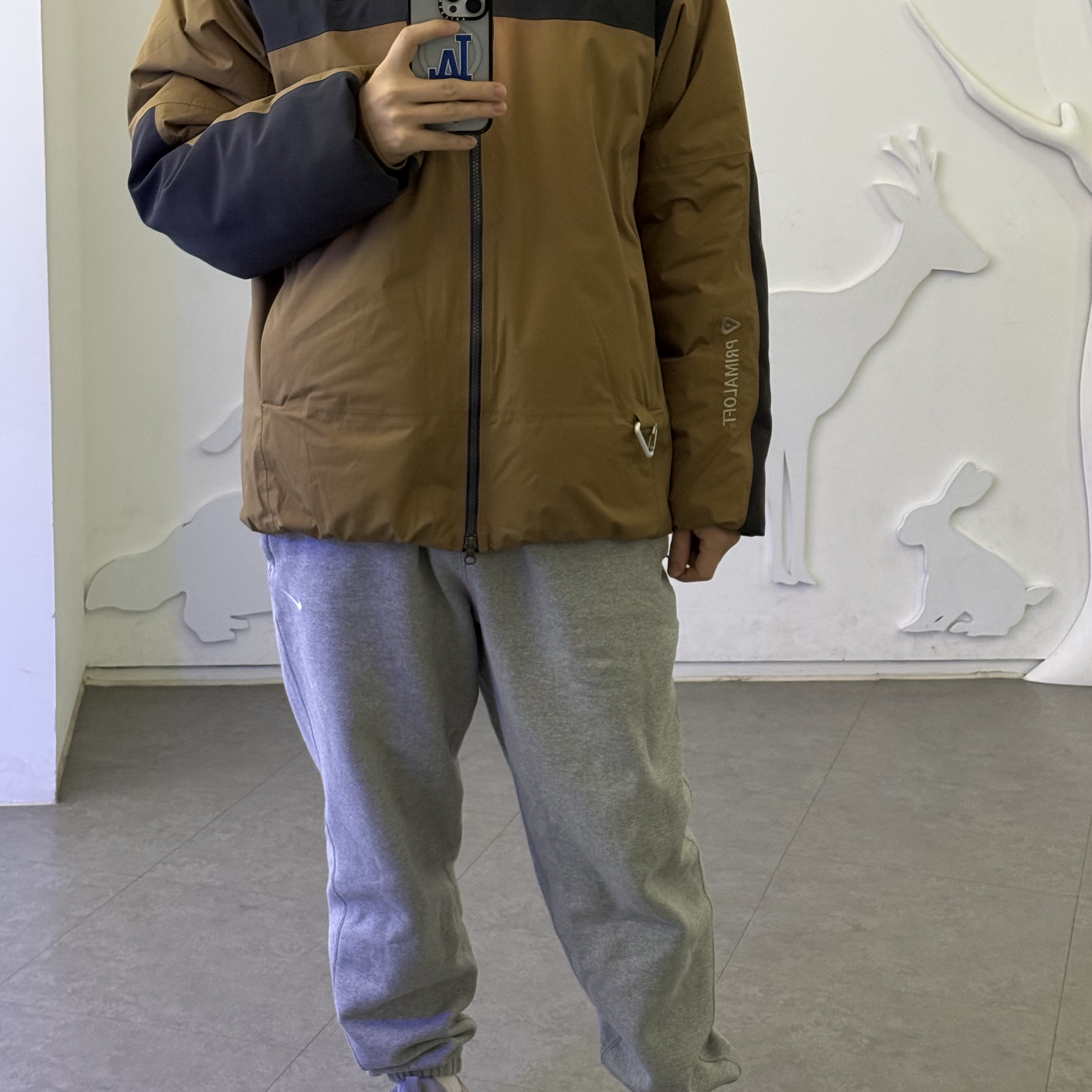 Nike ACG 4th Horseman Puffer Jacket Anthracite Beige - US/EU, Adidas Yeezy 500 Stone Salt 착용 스타일