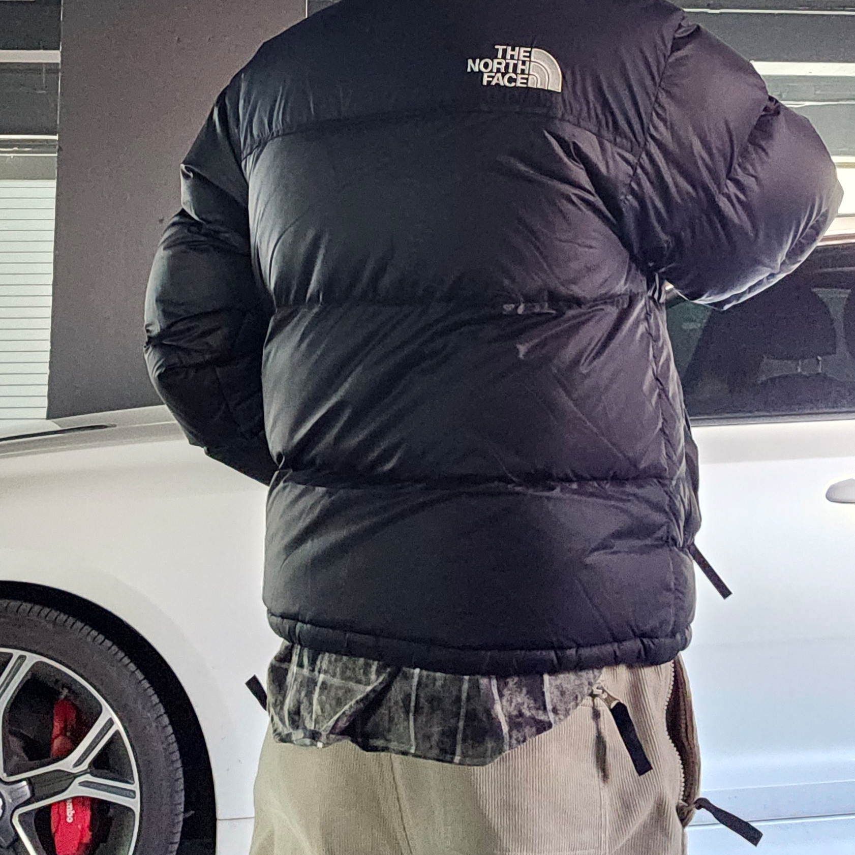 The North Face 1996 Eco Nuptse Jacket Black 착용 스타일