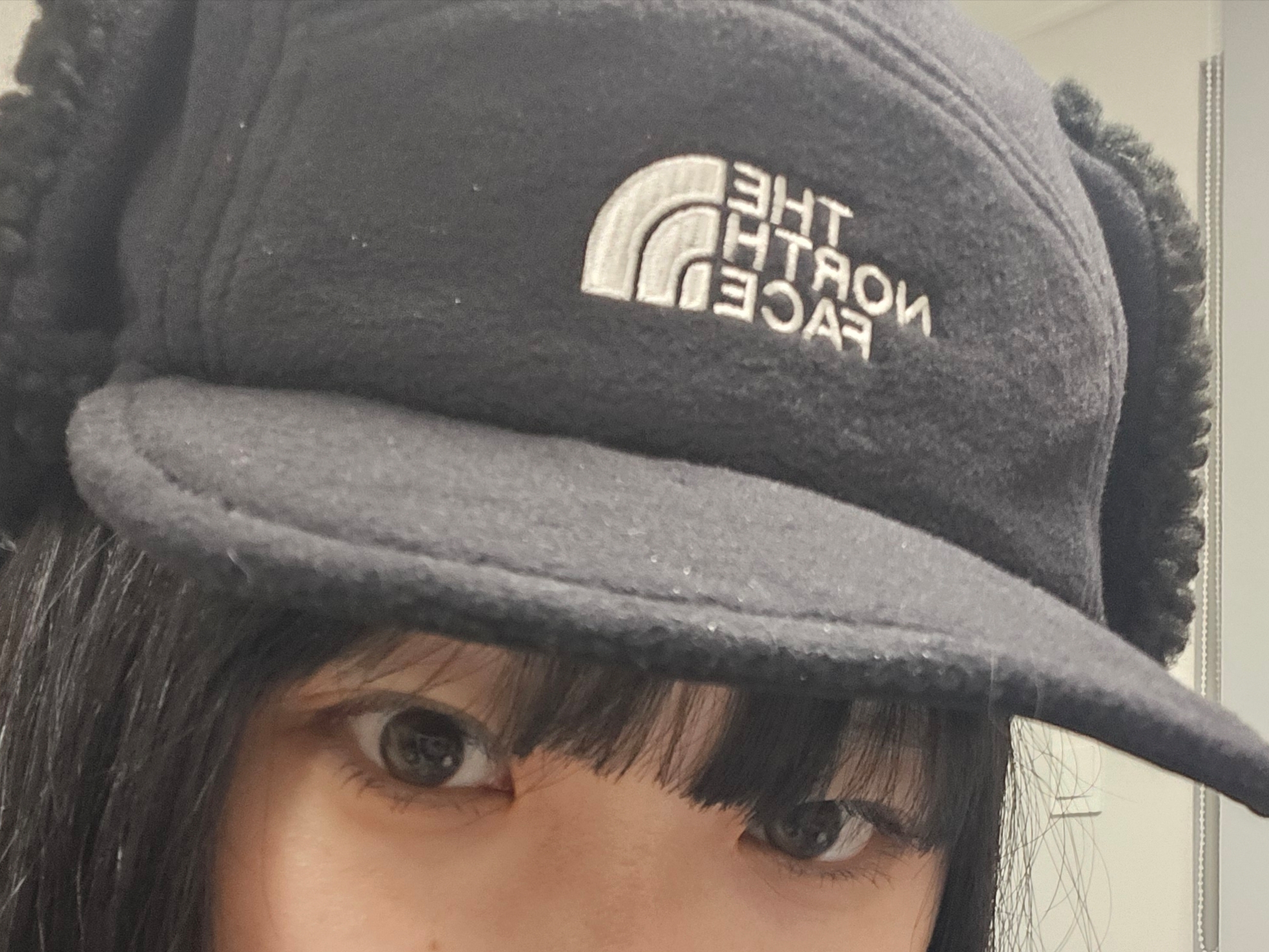 The North Face Fleece Earmuff Cap EX Black 착용 스타일