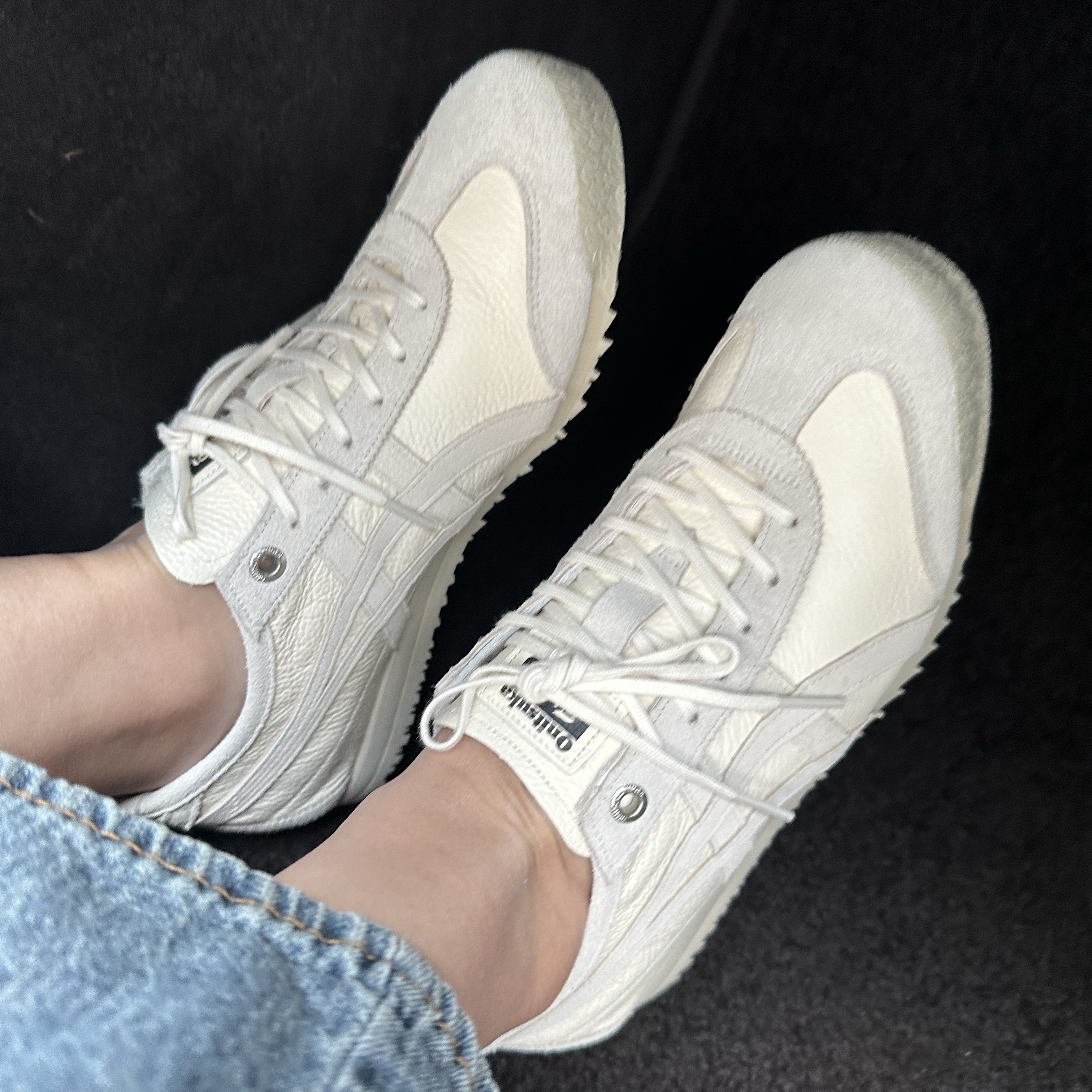 Onitsuka Tiger Mexico 66 SD Cream Birch 착용 스타일