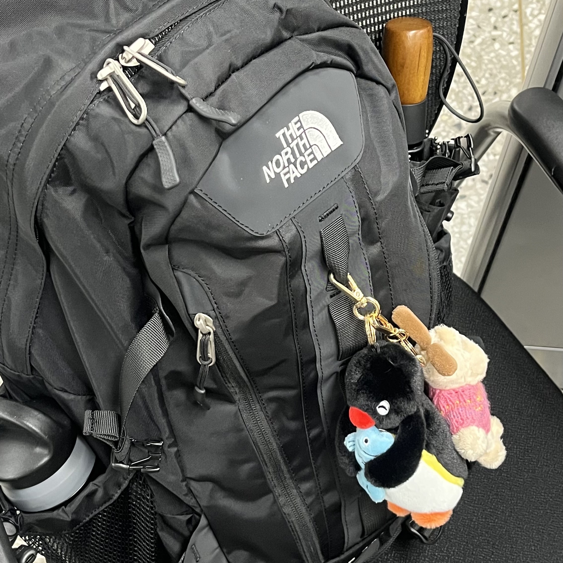 The North Face Big Shot Black 착용 스타일