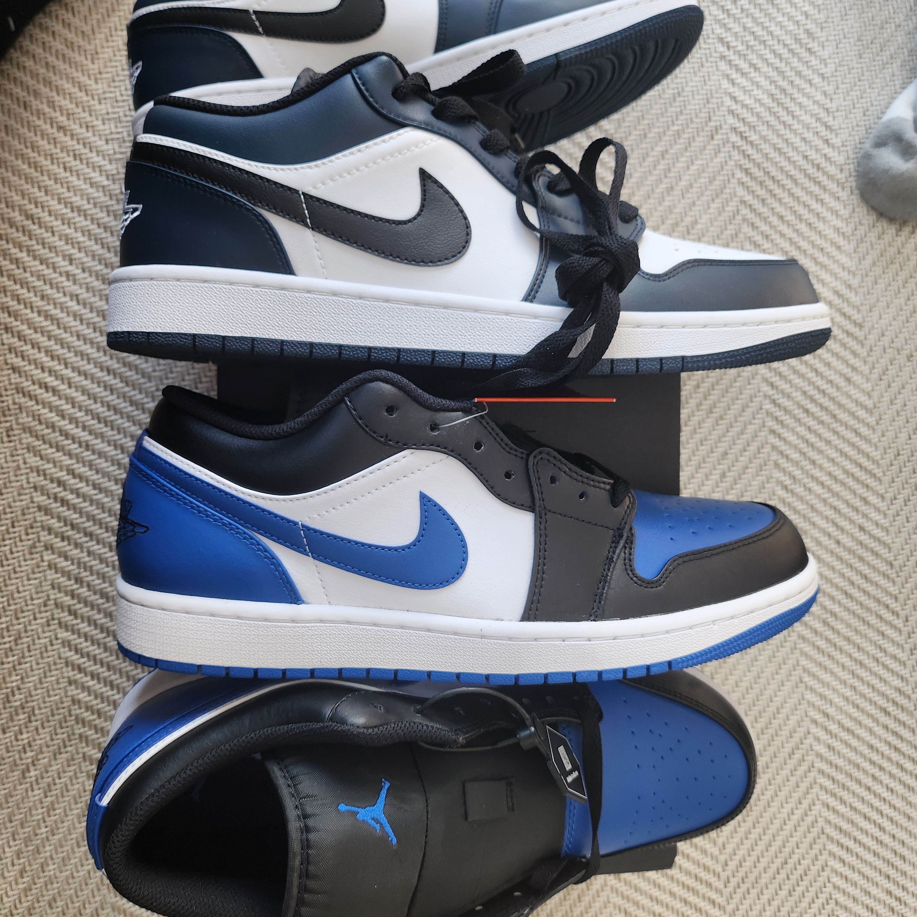 Jordan 1 Low Alternate Royal Toe 착용 스타일
