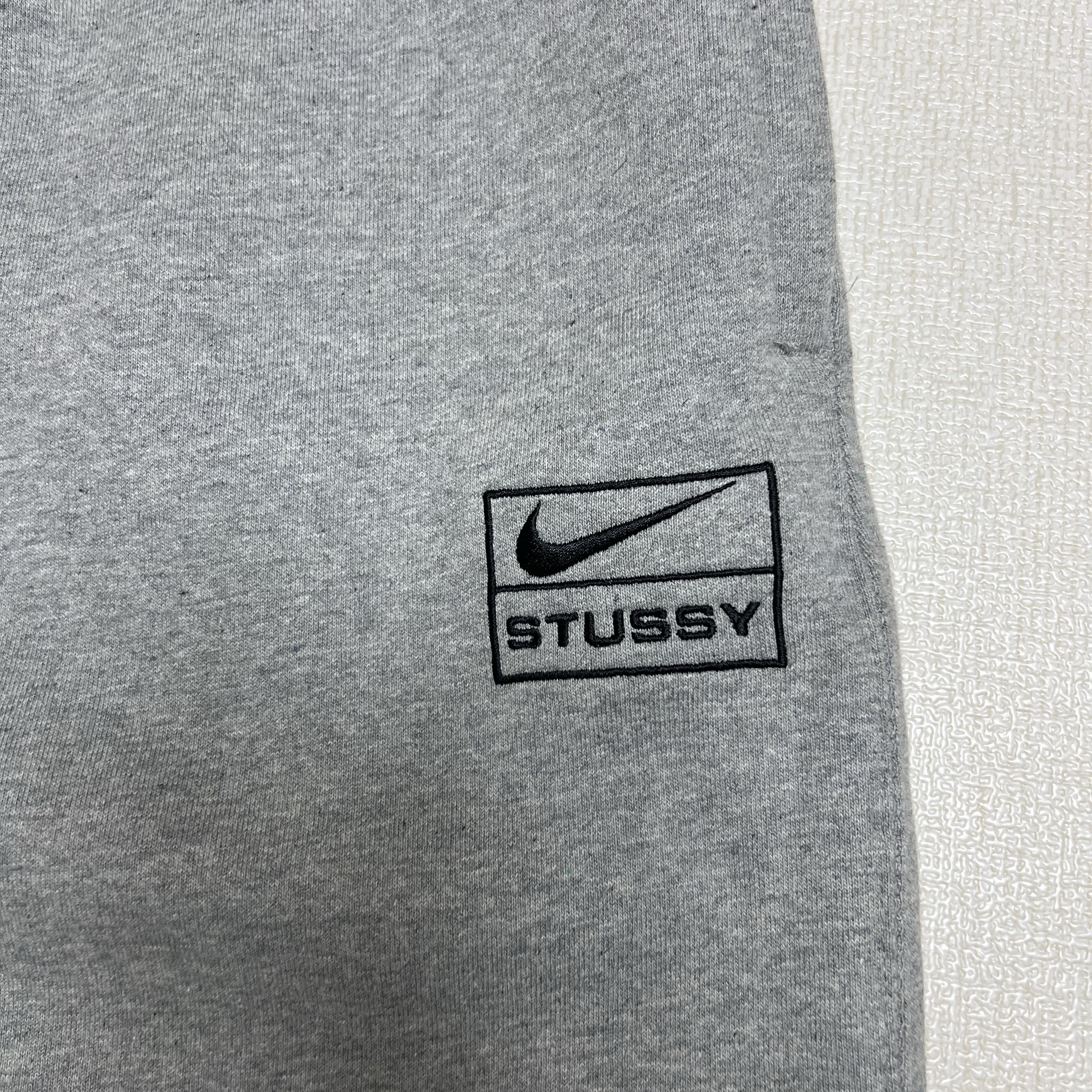 Nike x Stussy NRG RA Fleece Pants Dark Grey Heather (DJ9490-063) 착용 스타일 - 2