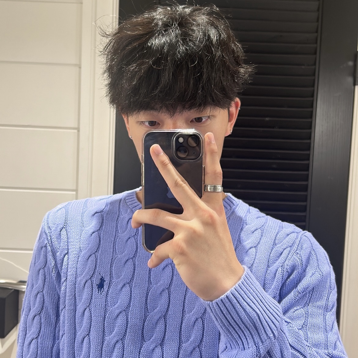 [30%적립] Polo Ralph Lauren Cable Knit Cotton Sweater Hunter Navy 착용 스타일 - 1