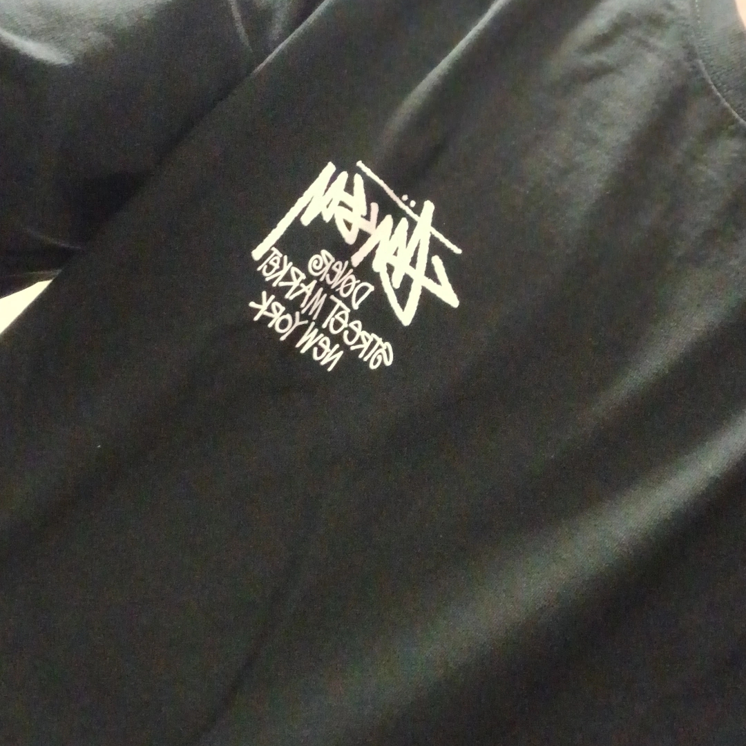Stussy Stock DSM New York LS T-Shirt Black 착용 스타일 - 4