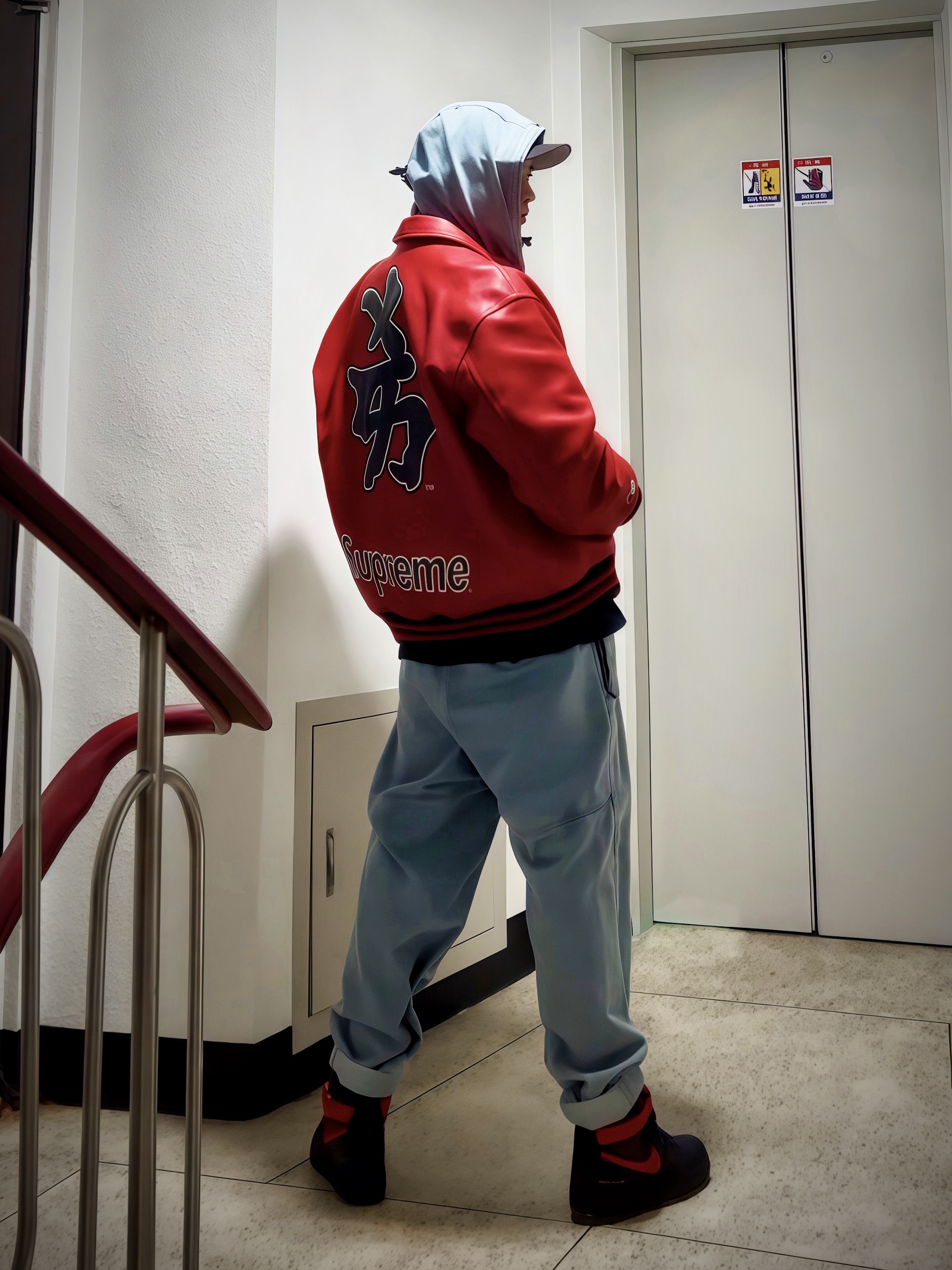 Supreme x New York Yankees Kanji New Era Black - 22FW, Supreme x MLB Kanji Teams T-Shirt White Sox Black - 22FW 착용 스타일 - 2