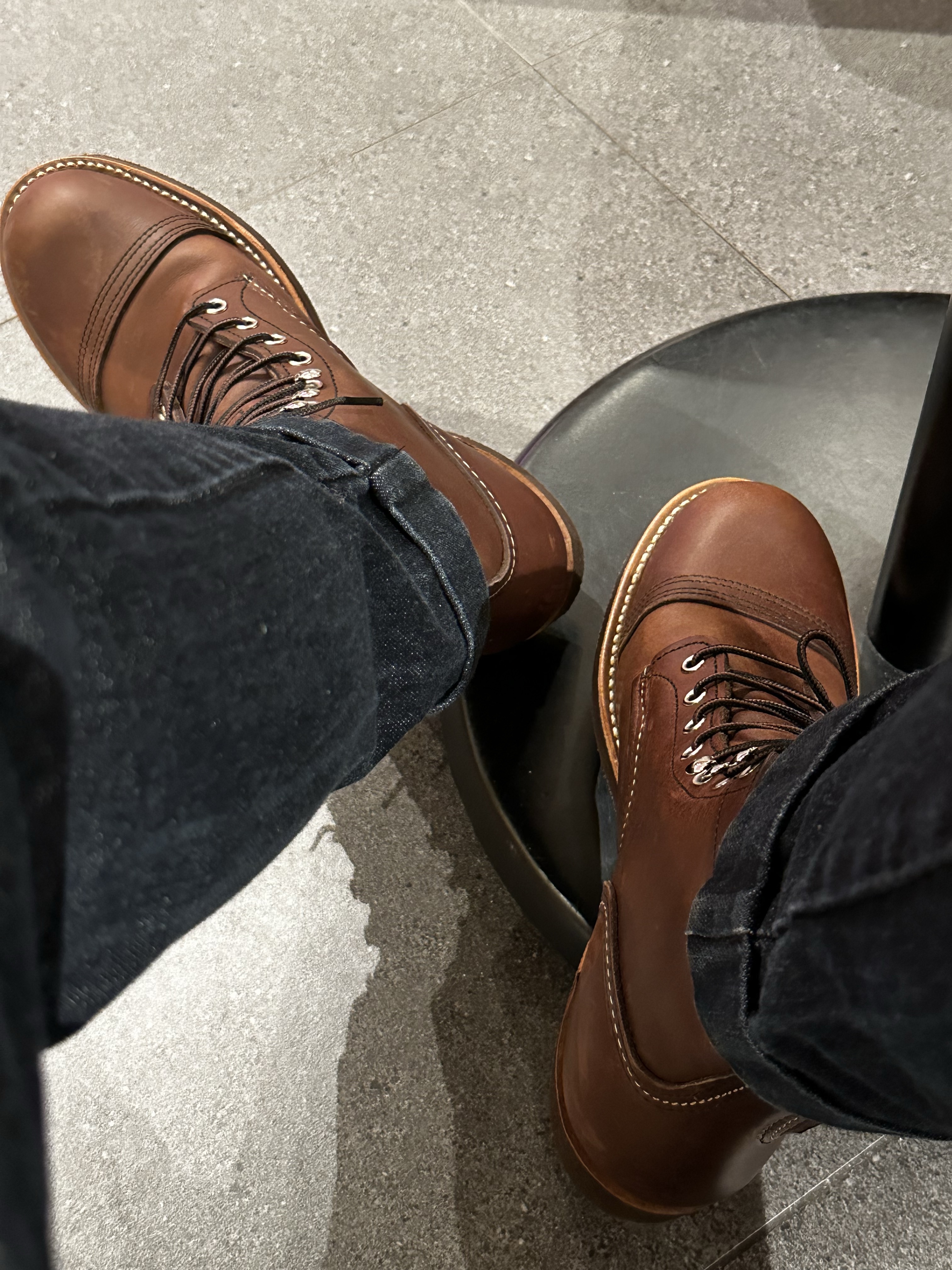 Red Wing Iron Ranger 8111 Amber Harness - D 착용 스타일