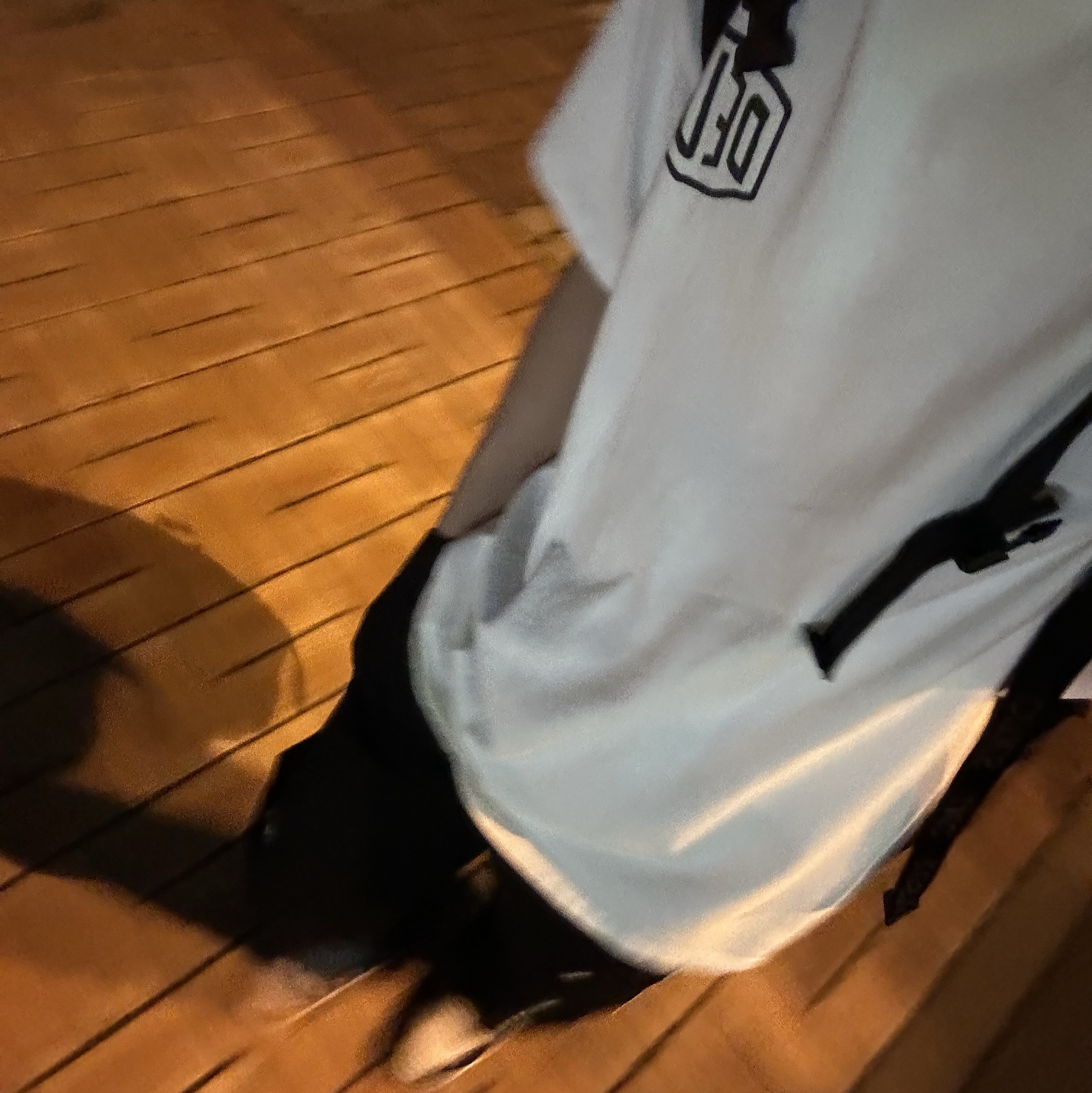 Deus Ex Machina Seoul College T-Shirt White, Thug Club Thug Pants (2) Black 착용 스타일