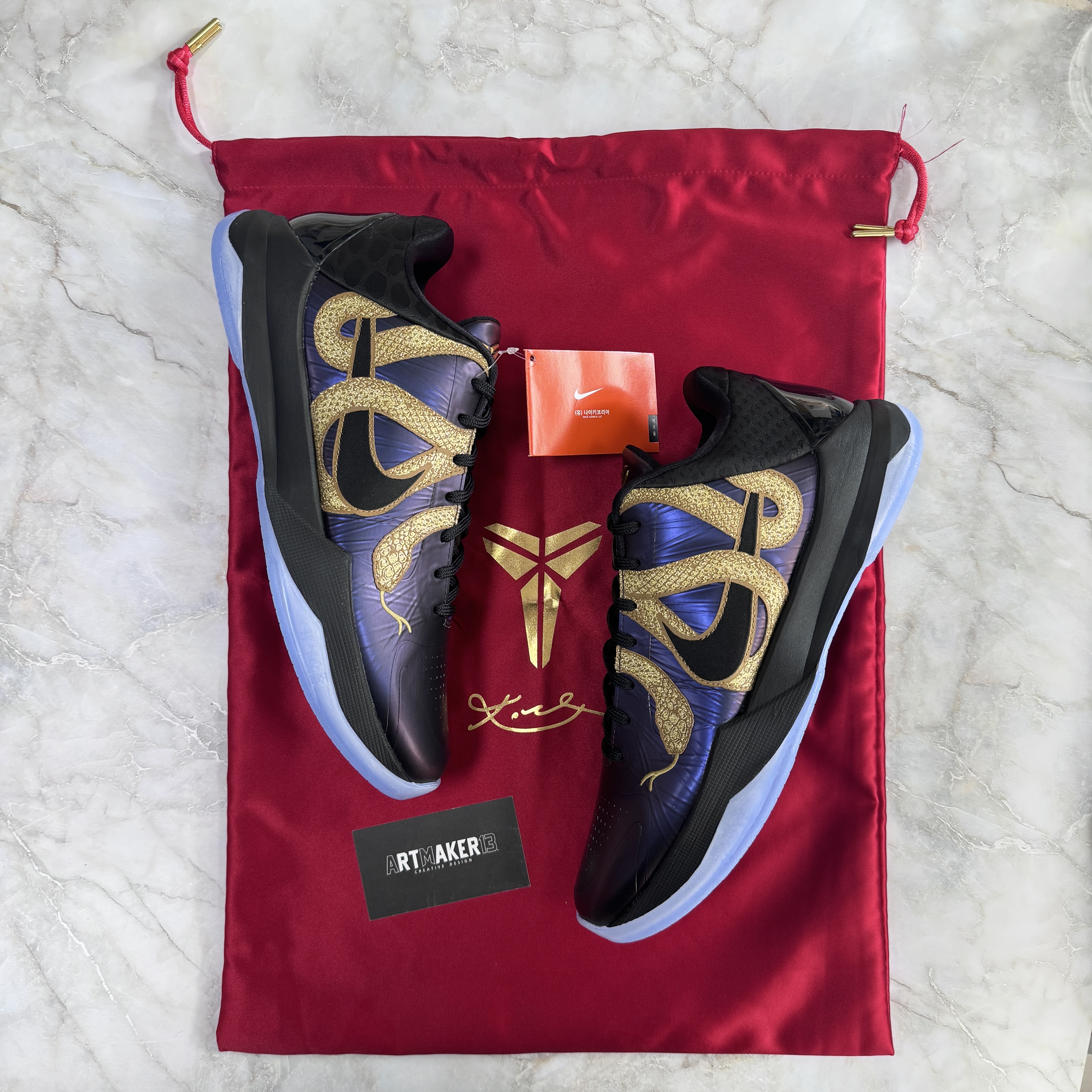 Nike Kobe 5 Protro Year of the Mamba Eggplant 착용 스타일 - 3