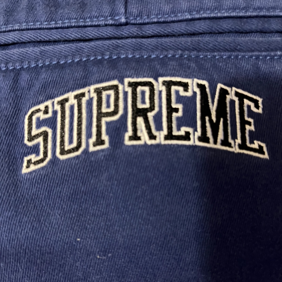 Supreme Faux Shearling Hooded Jacket Black - 23SS, Supreme Double Knee Painter Pant Rust - 24SS 착용 스타일 - 4