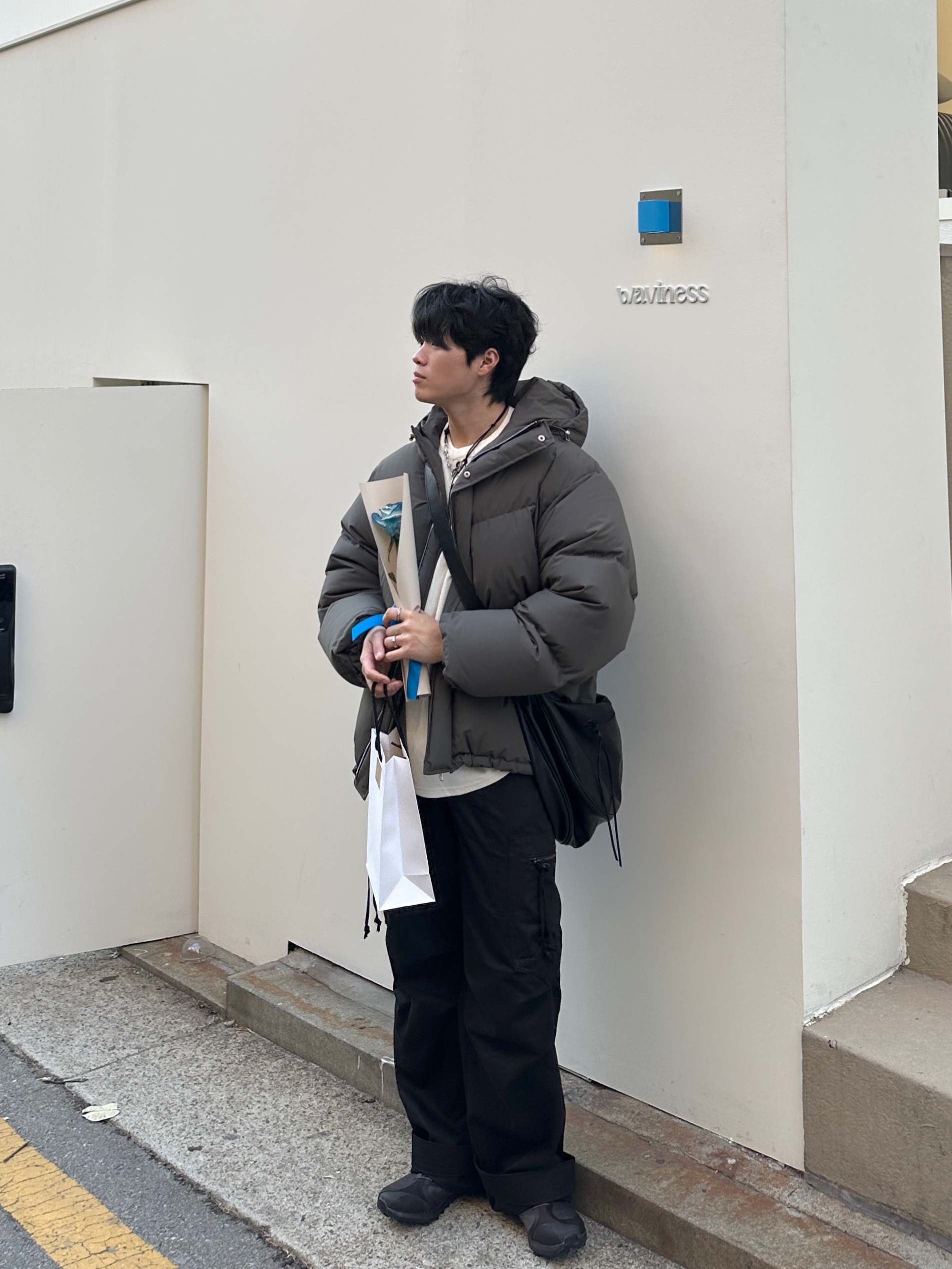 On Running x Post Archive Faction (Paf) Cloudventure Peak Cacao Espresso 착용 스타일 - 4
