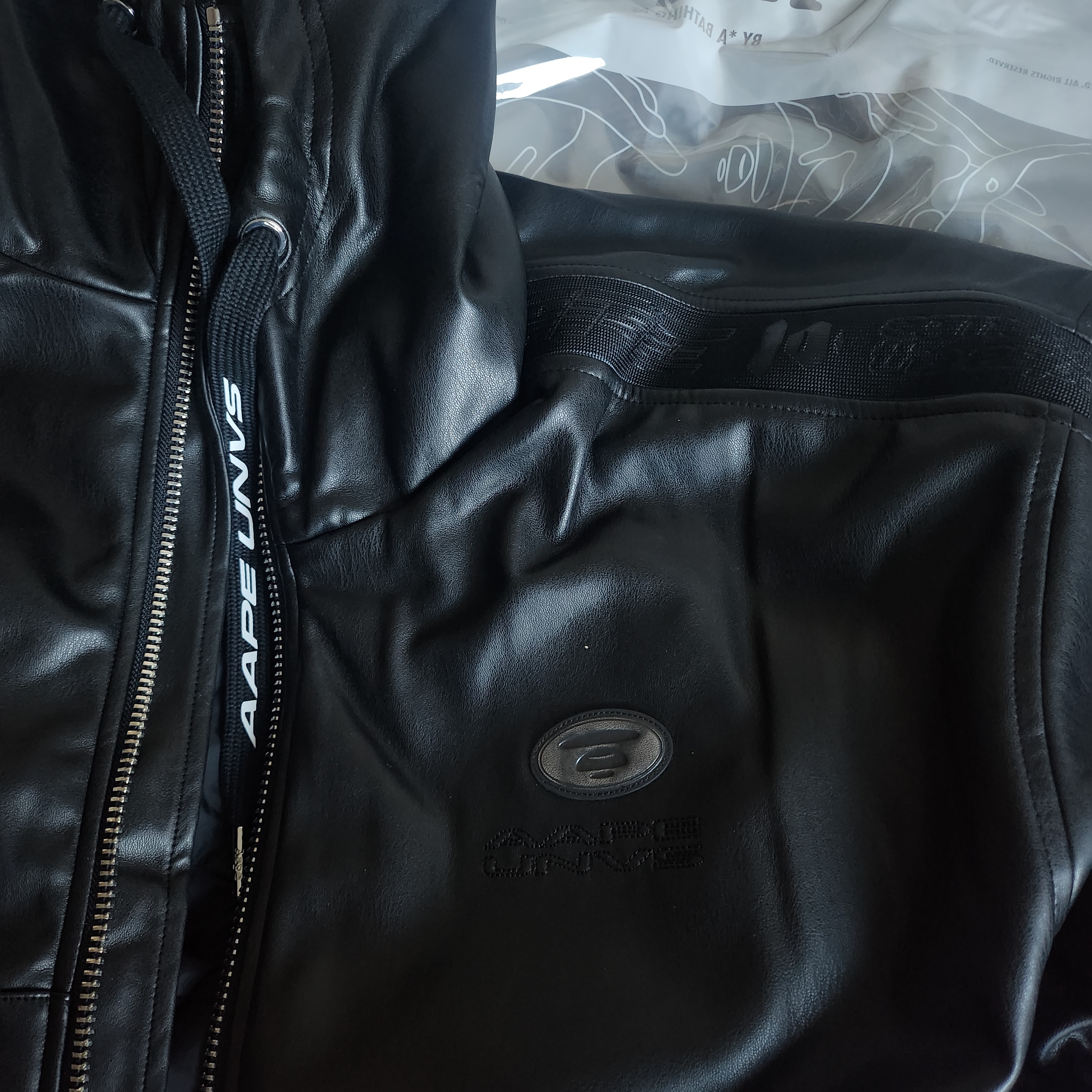 AAPE Main Jacket Black - 24FW 착용 스타일