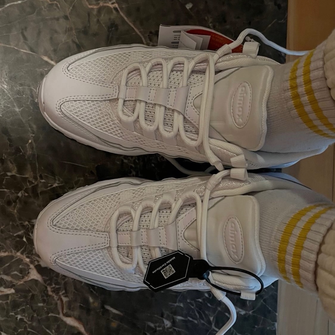 (W) Nike Air Max 95 Next Nature White 착용 스타일