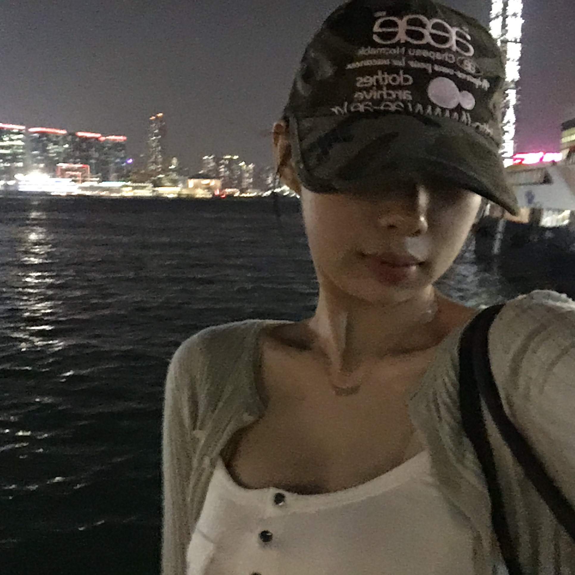 Aeae Web Logo Camo 5-Pannel Cap Green 착용 스타일 - 1