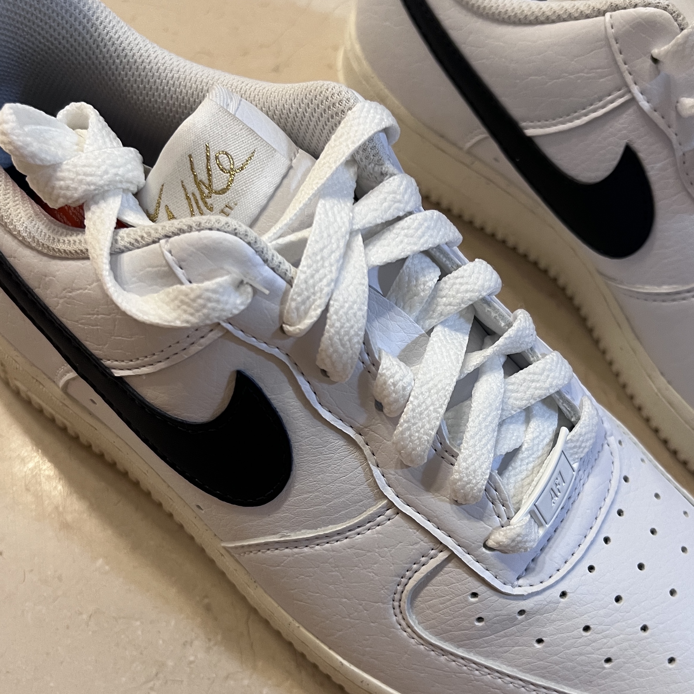 (W) Nike Air Force 1 Low '07 White Obsidian 착용 스타일