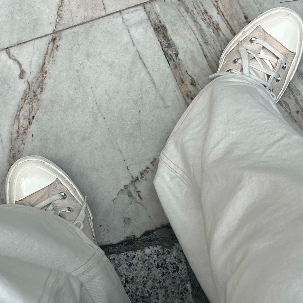Converse Chuck 70 High Vintage Canvas Natural 착용 스타일