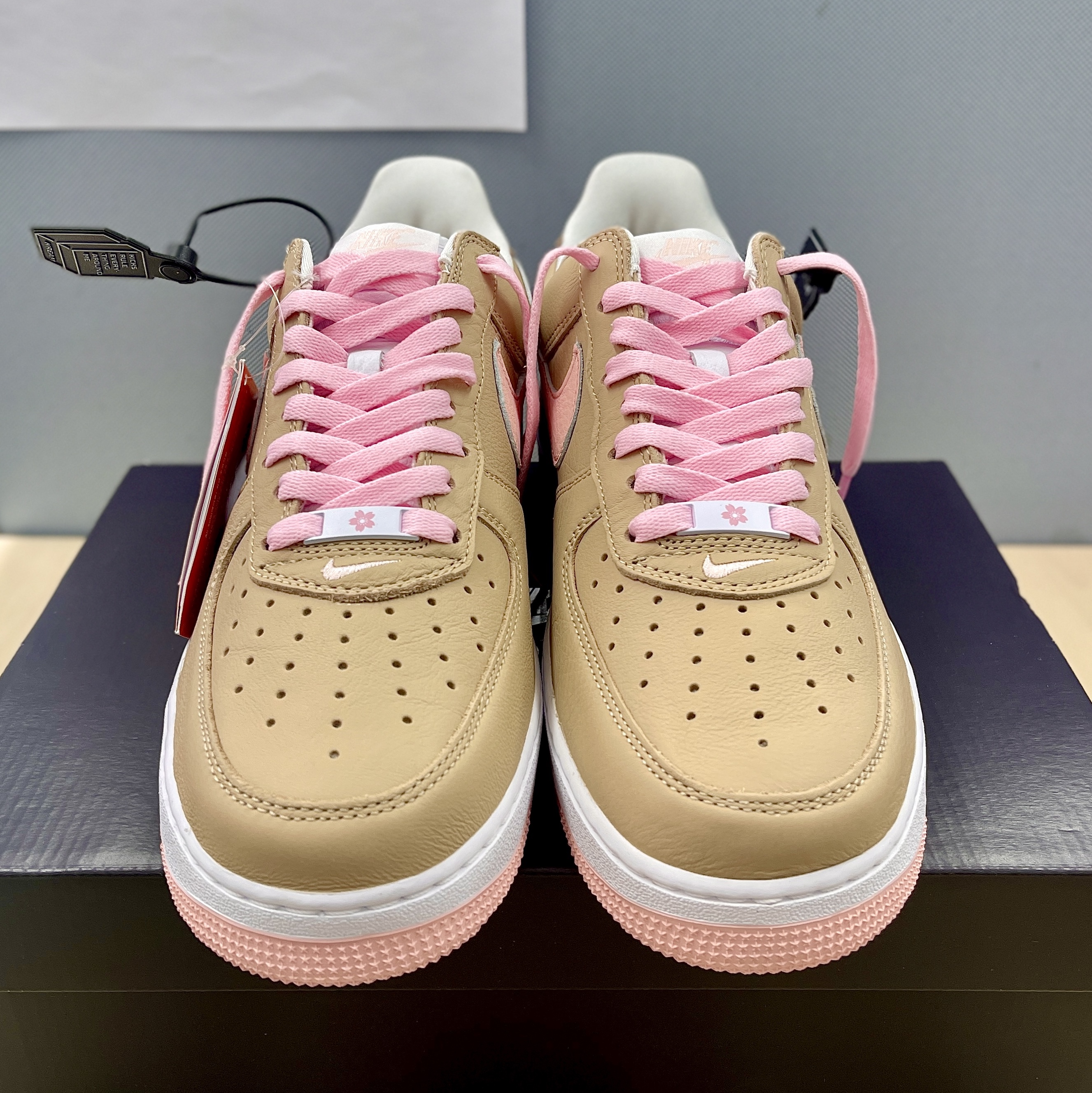 Nike Air Force 1 Low Linen 2024 착용 스타일 - 2