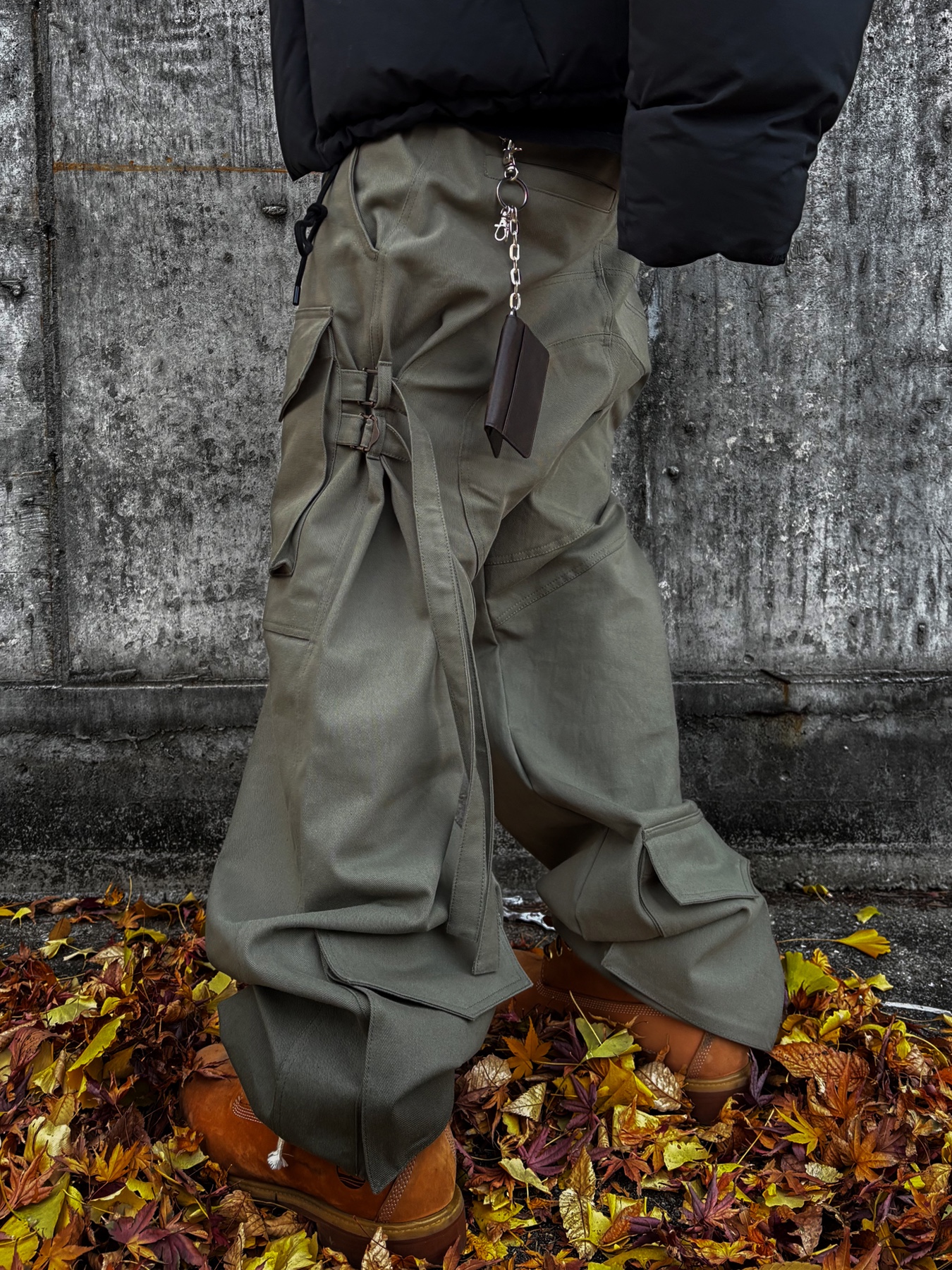 Timberland Premium 6 inch Waterproof Boot Wheat Nubuck - Wide, Entire Studios MML Hooded Puffer Iron - 24FW 착용 스타일 - 5