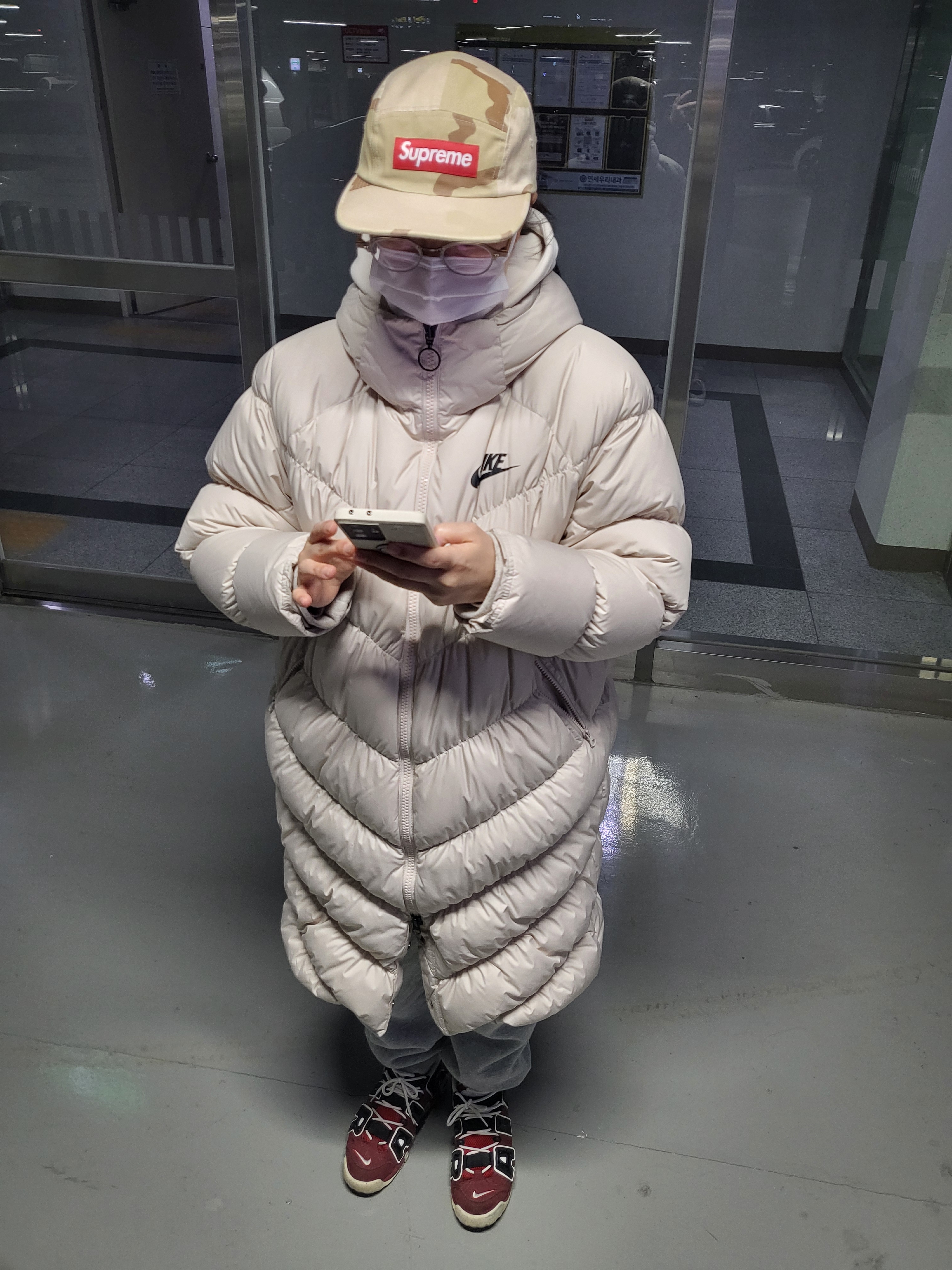 Supreme Washed Chino Twill Camp Cap Desert Camo - 24SS, Nike Air More Uptempo 96 Bulls 2021 착용 스타일