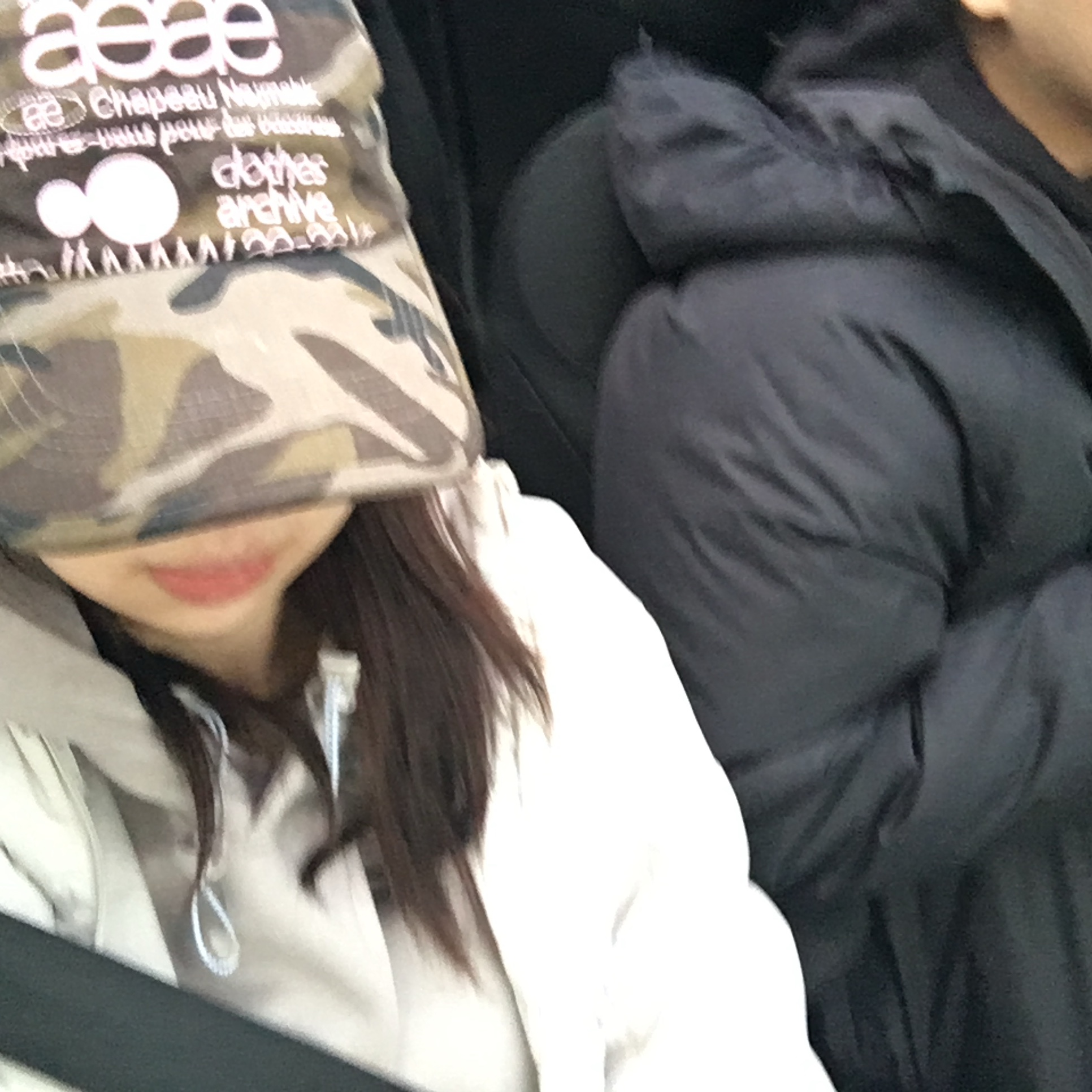 Aeae Web Logo Camo 5-Pannel Cap Green 착용 스타일 - 5