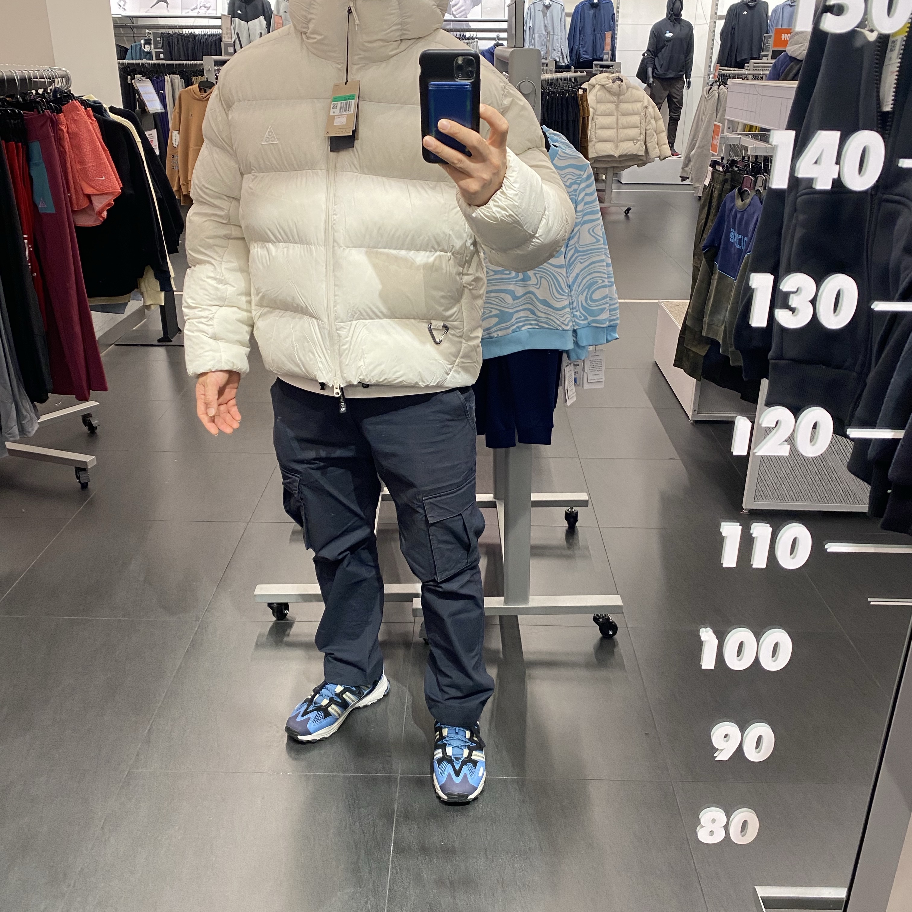 Nike ACG Therma-Fit ADV Lunar Lake Loose Hooded Jacket Light Orewood Brown - Asia 착용 스타일