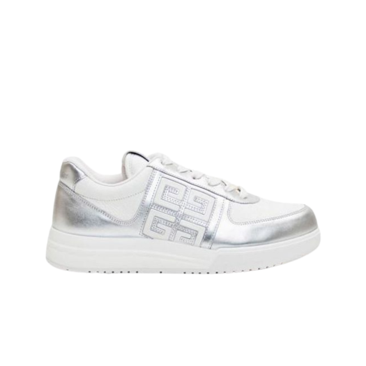 Givenchy G4 Sneakers in Leather Silver