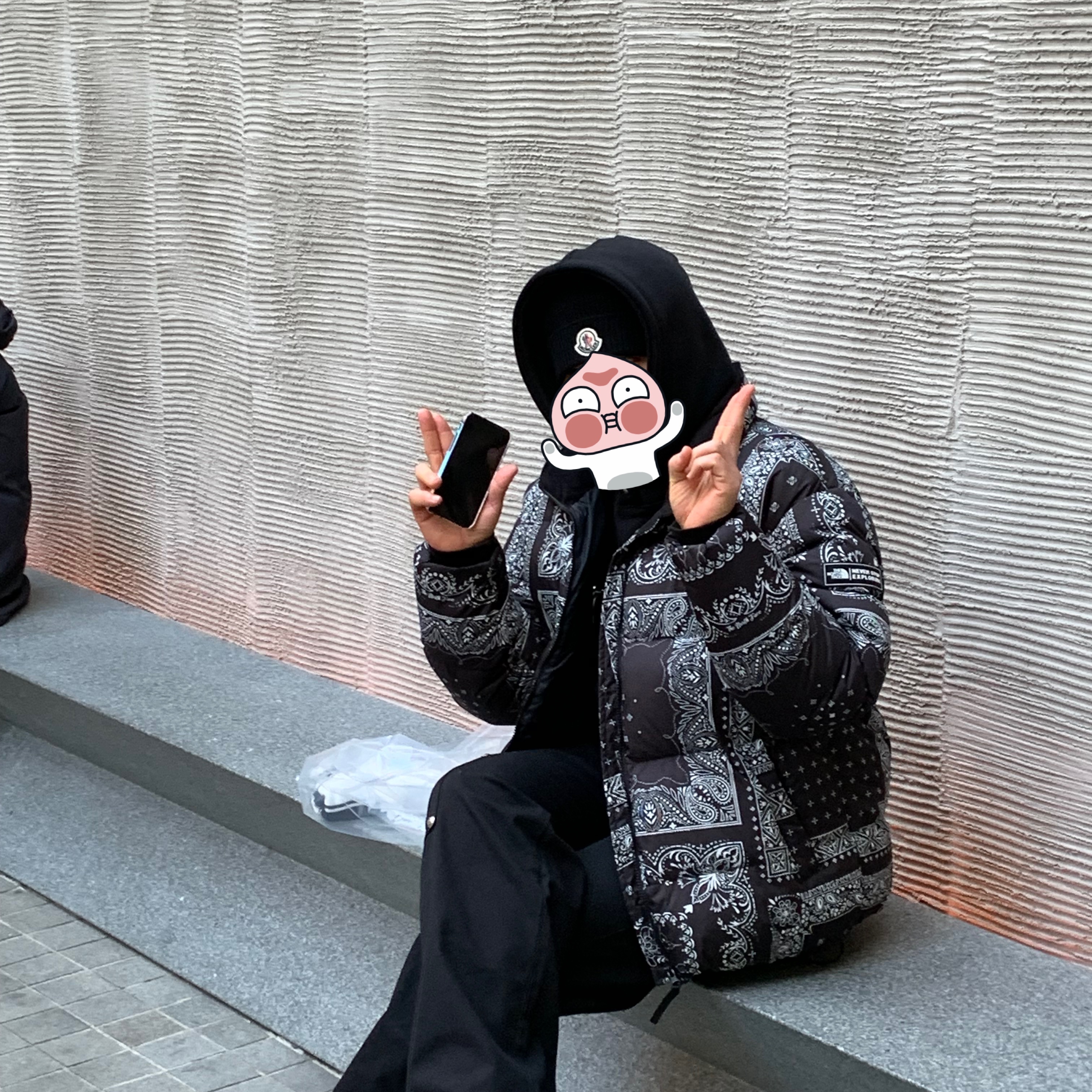 Thug Club Thug Pants (2) Black, Thug Club Armor Hoodie Black 착용 스타일