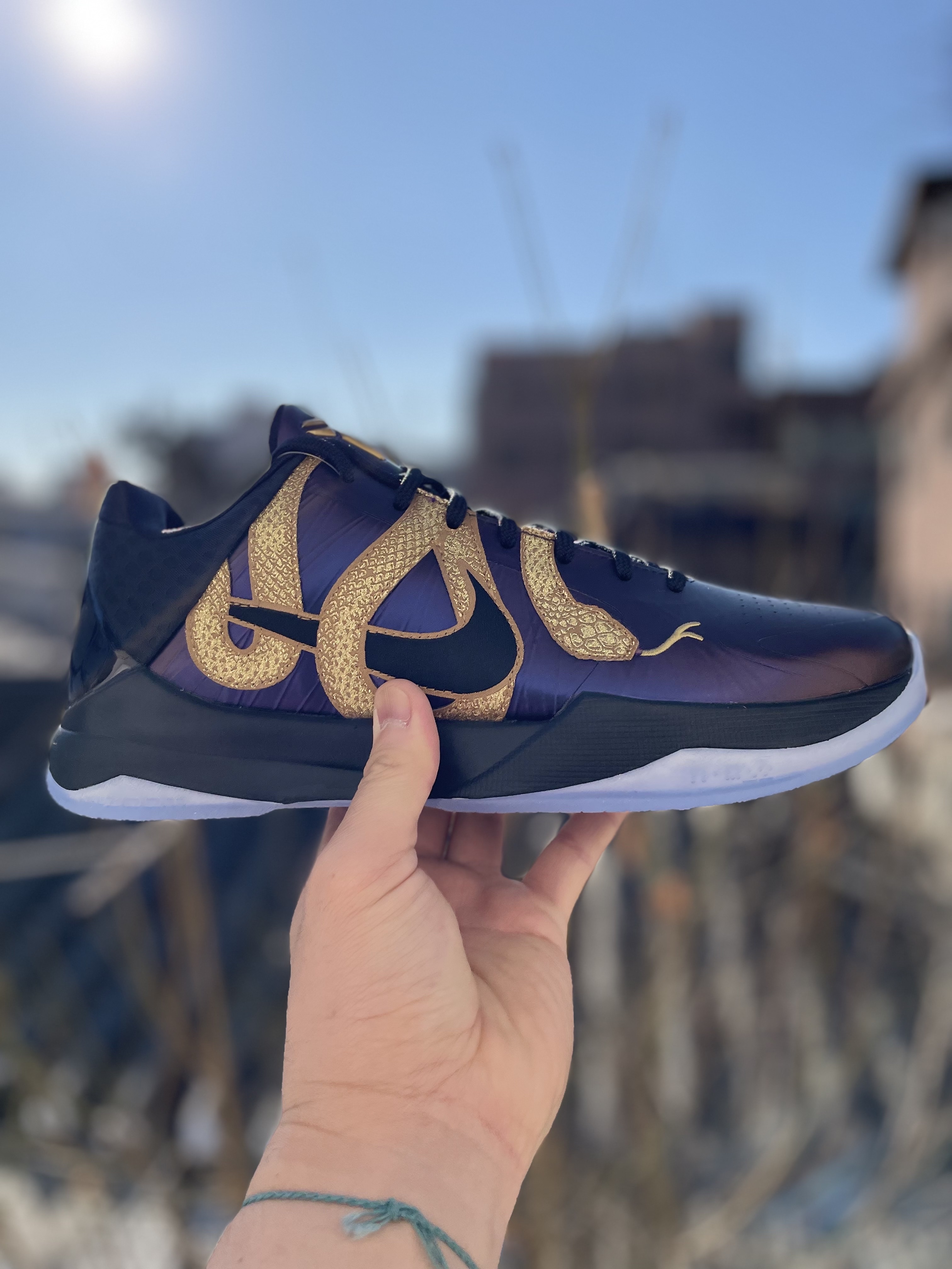 Nike Kobe 5 Protro Year of the Mamba Eggplant 착용 스타일