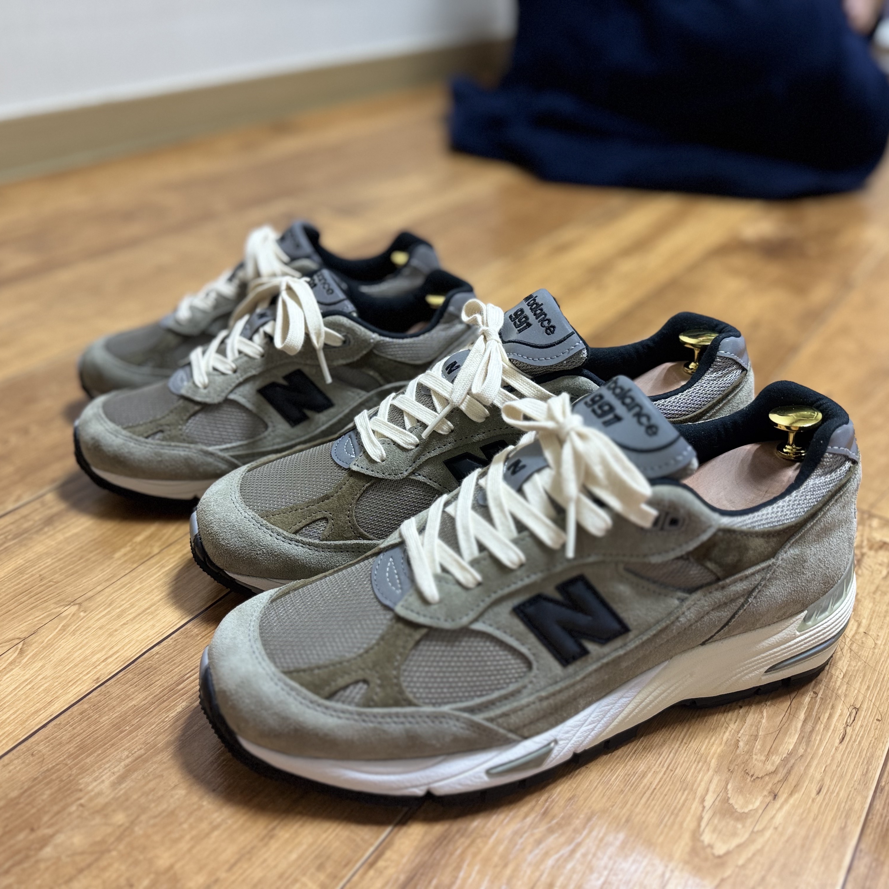 New Balance x JJJJound 991 Made in UK Grey, (W) New Balance x JJJJound 991 Made in UK Grey 착용 스타일 - 1