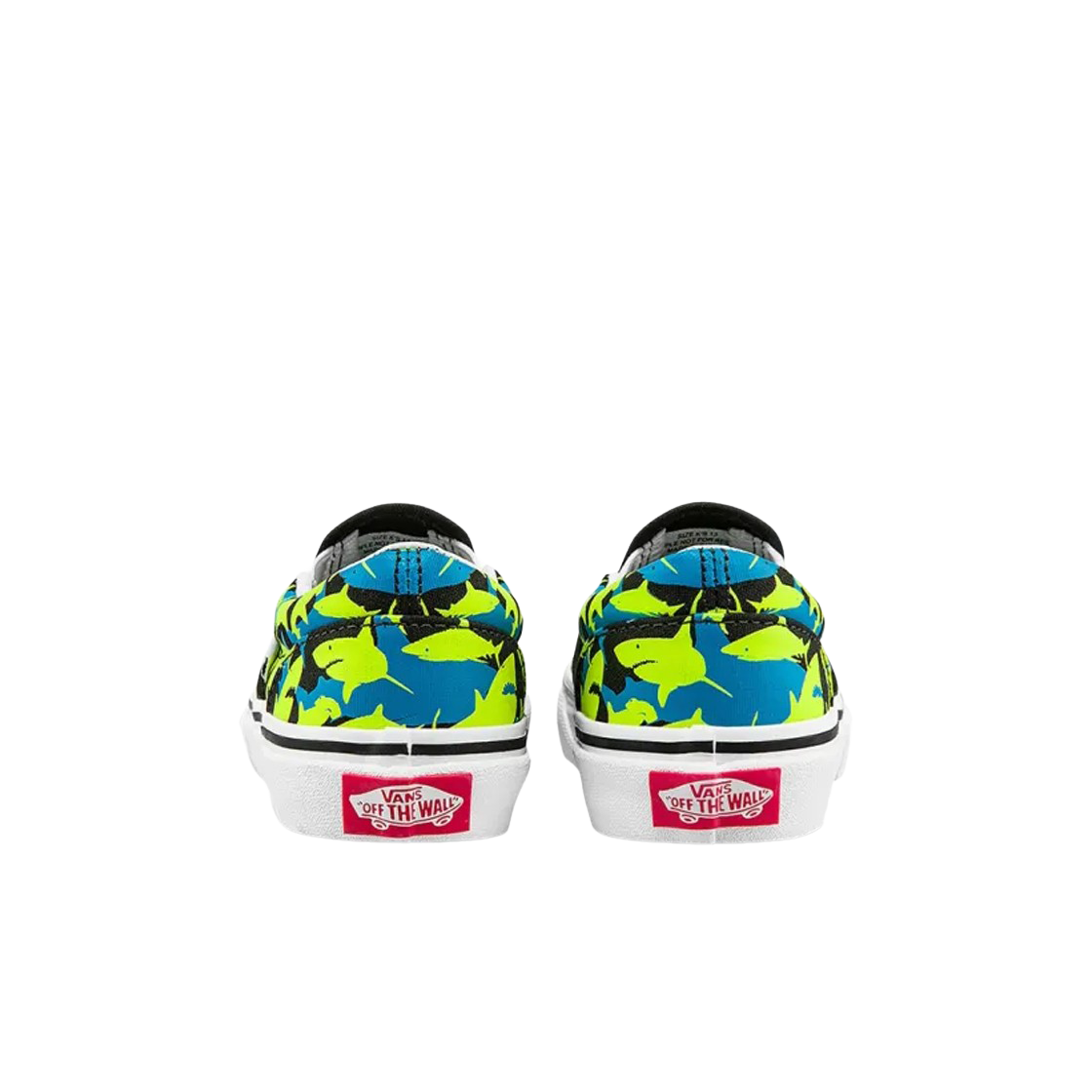 (키즈) 반스 글로우 샤크 클래식 슬립온 세이프티 옐로우((Kids) Vans Glow Shark Classic Slip-On Safety Yellow) - 3