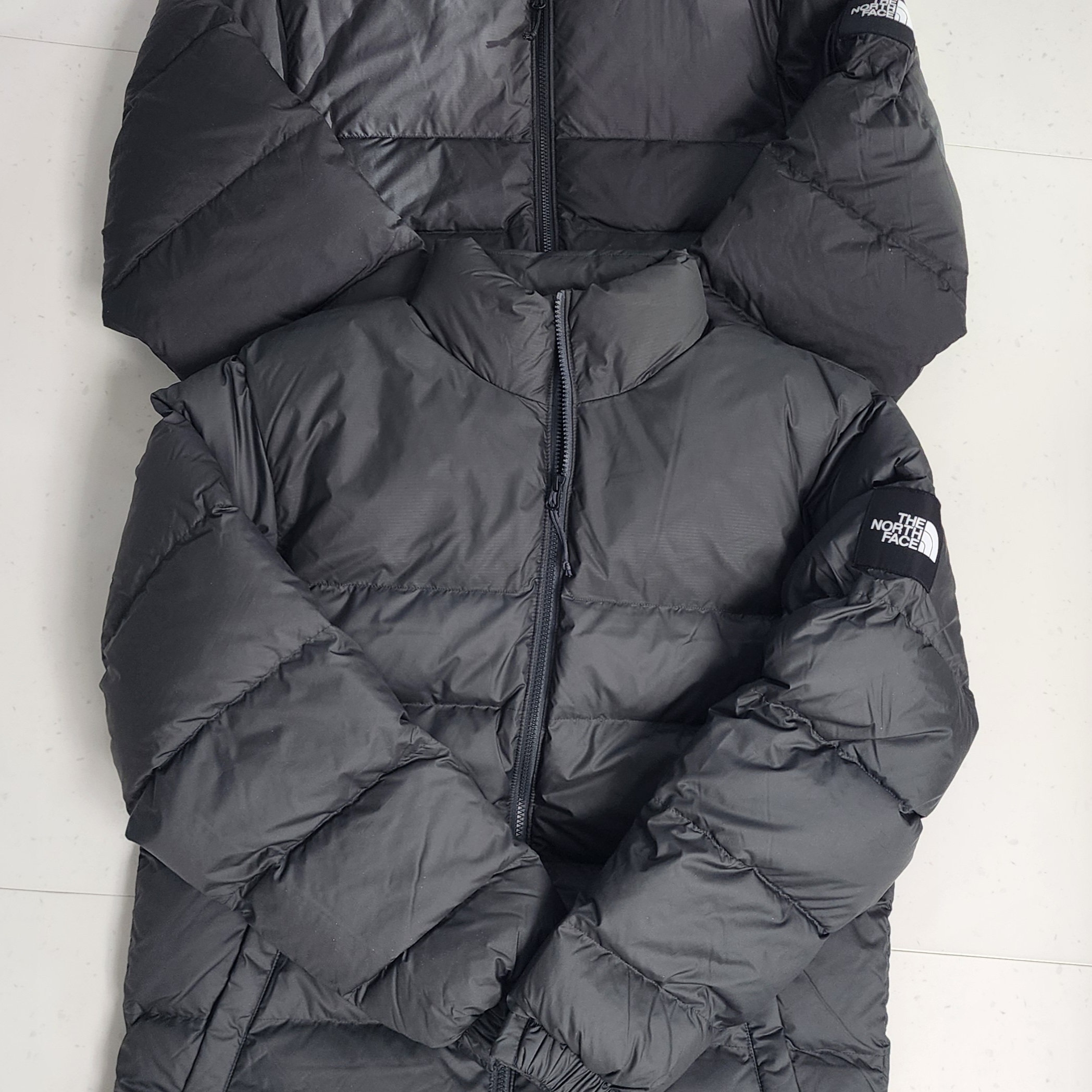 The North Face 1992 Nuptse Hybrid Down Ball EX Jacket Black, The North Face 1992 Nuptse Jacket Black 착용 스타일 - 1