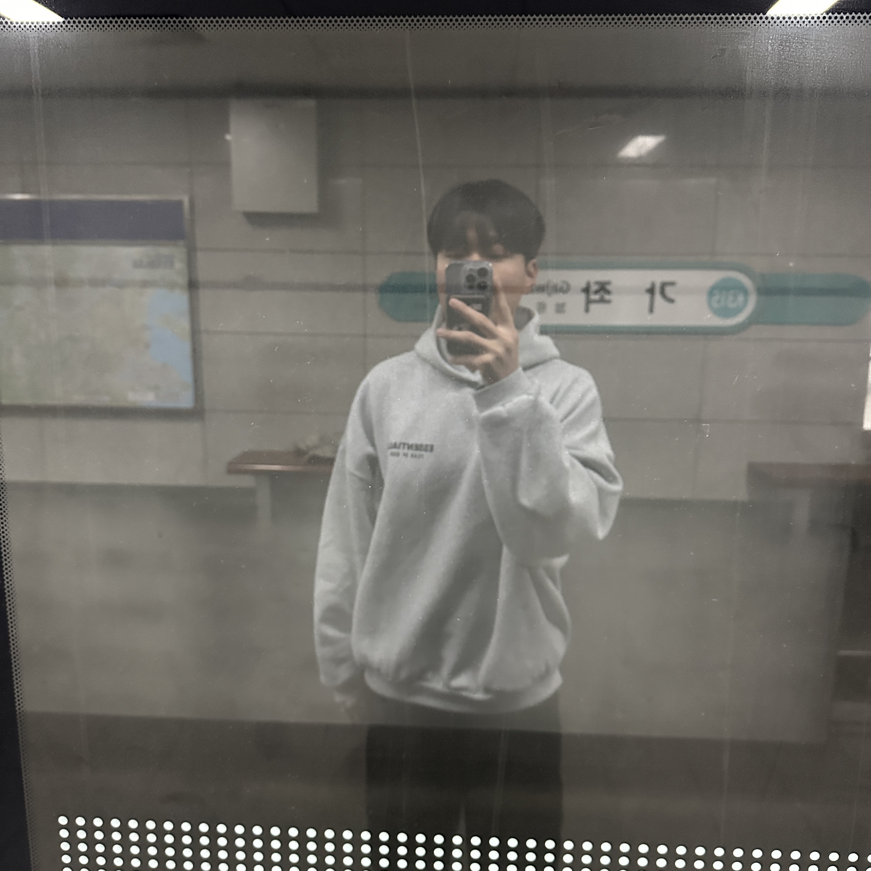 Essentials Fleece Hoodie Light Heather Grey - 24FW 착용 스타일 - 1