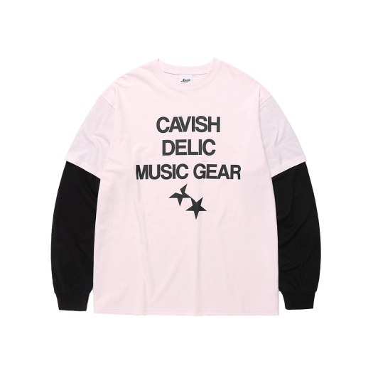 CV2FSUT579APK CAVISH Delic Layered LS T-Shirt Pink