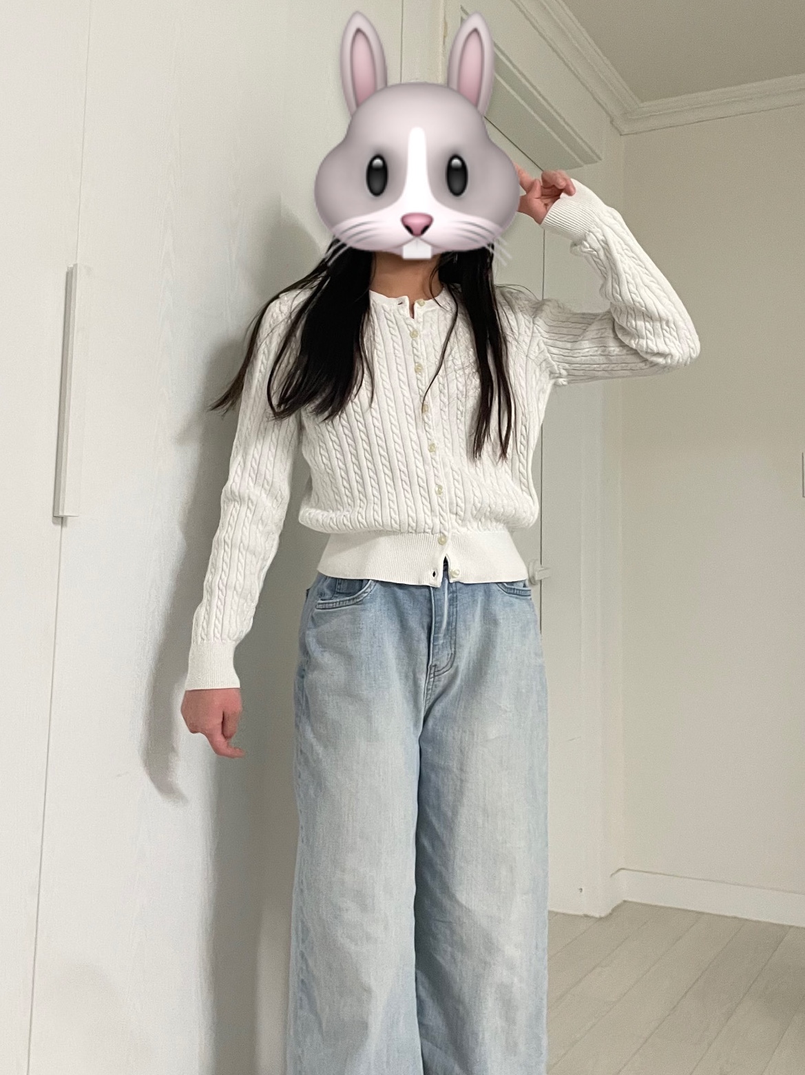 [30% 적립] Polo Ralph Lauren Children Mini Cable Cotton Cardigan Warm White 착용 스타일