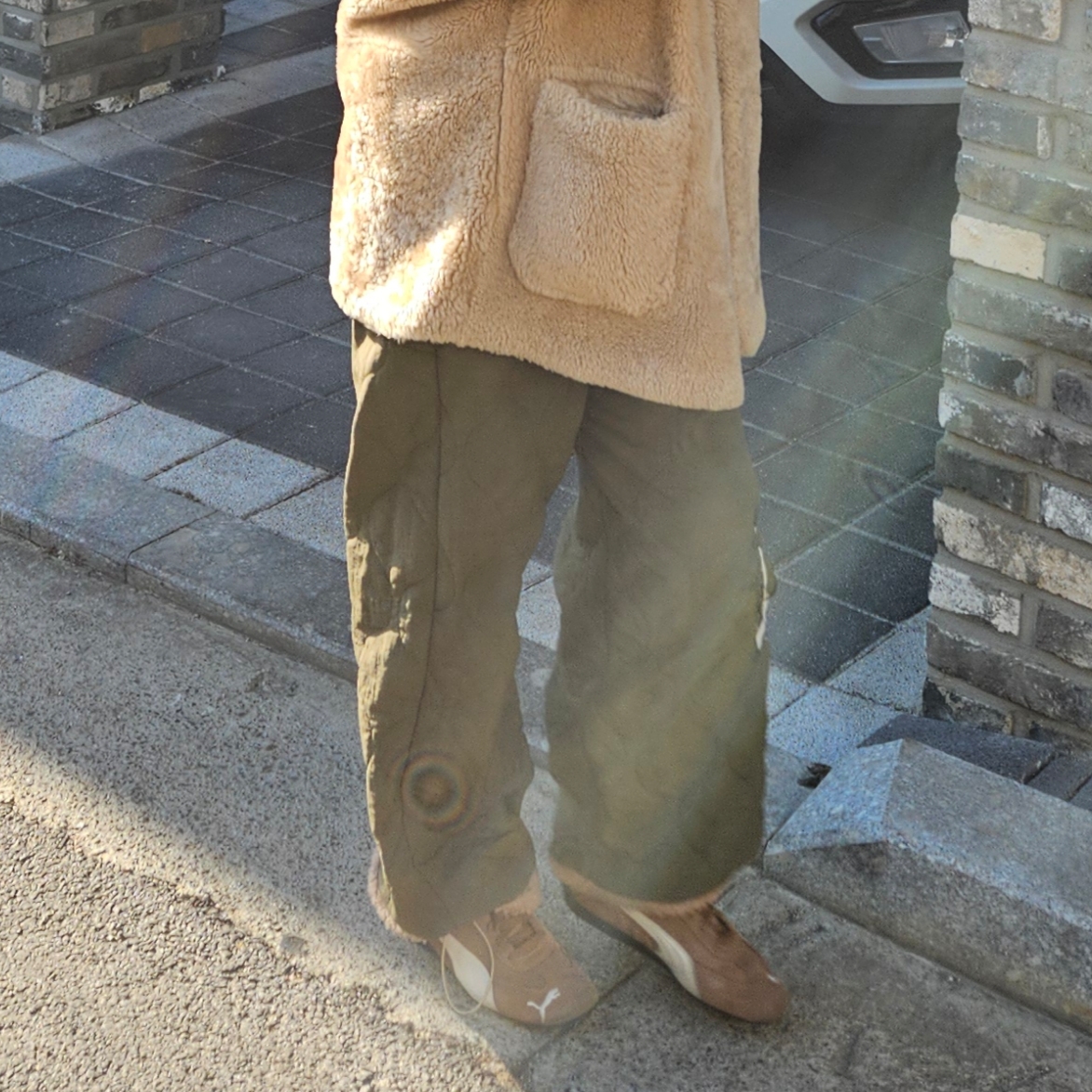 Puma Speedcat Archive Haute Coffee Frosted Ivory 착용 스타일