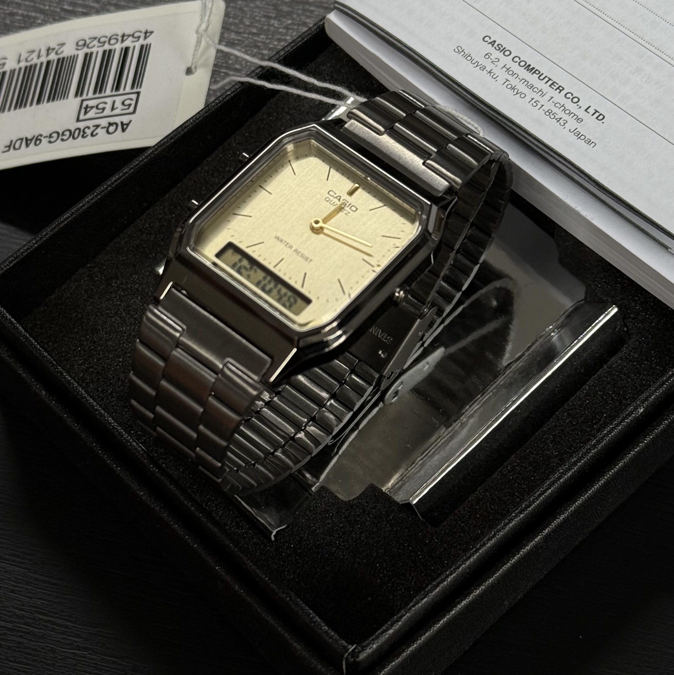 Casio AQ-230GG-9A 착용 스타일 - 2