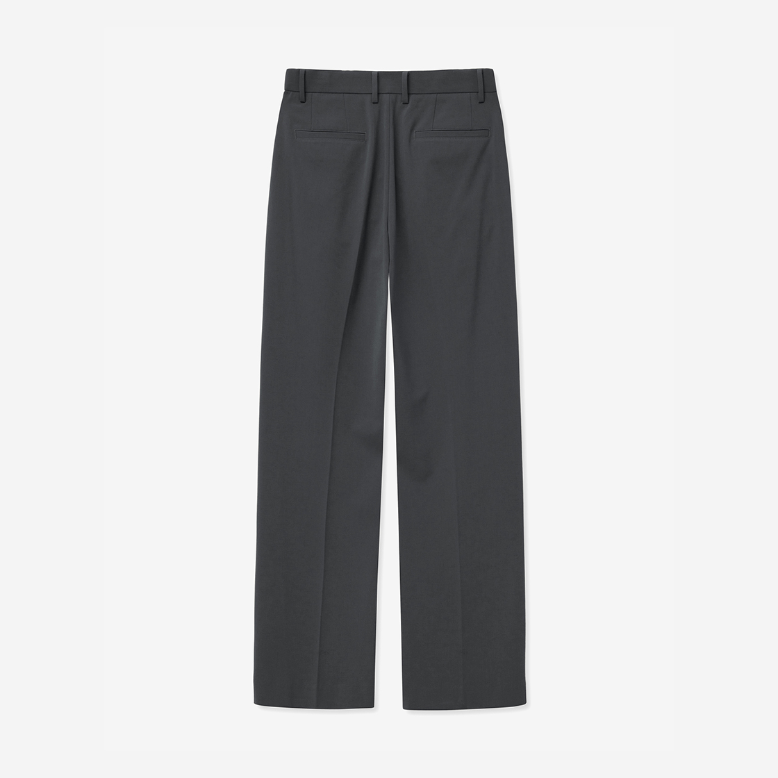 티엔지티 그레이 원턱 세미 와이드 셋업 슬랙스(TNGT One-tuck Wide Flap Set-up Slacks Gray) - 2