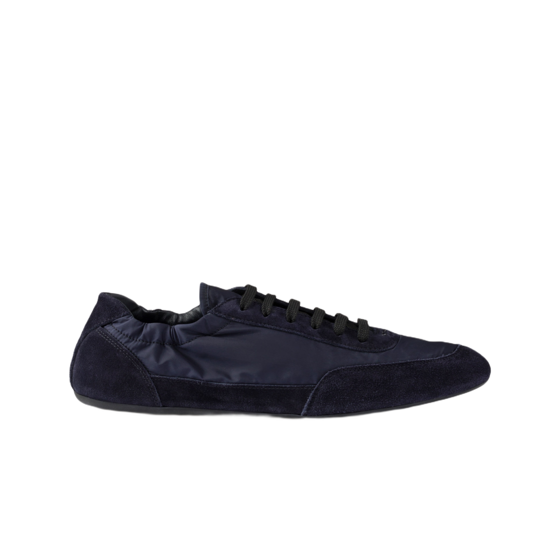 1E959N-D7C-F0008 (W) Prada Collapse Re-Nylon and Suede Sneakers Navy