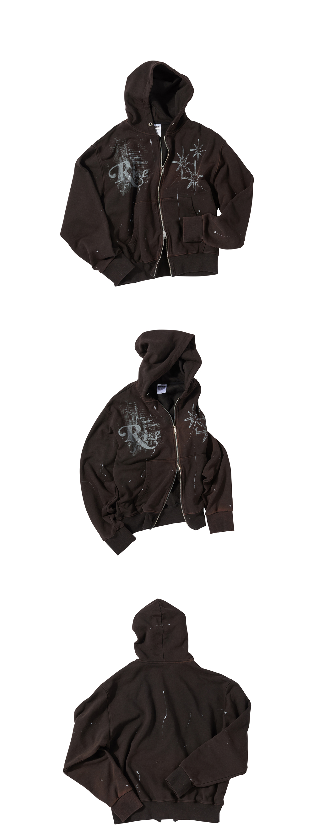 ★UNTITLED★ STARRYNIGHT STRIPE HOOD ZIP UP UNTITLED DESIGN | Untitled Starrynight Stripe Hood Zip Up