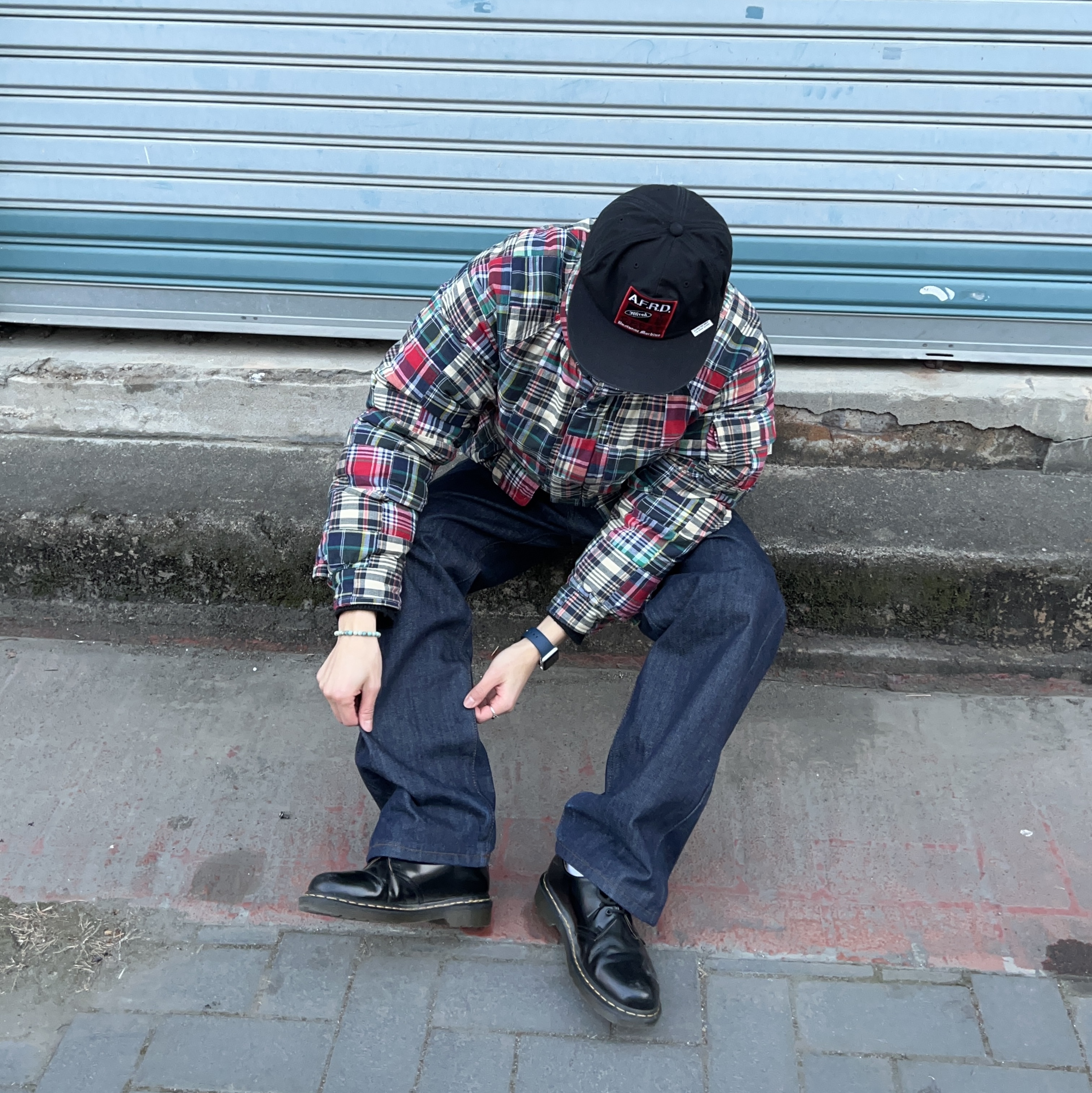 Dr. Martens 1461 Smooth Black 착용 스타일 - 1