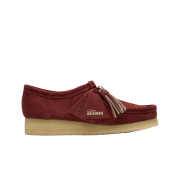 (W) Clarks Wallabee Deep Red Seude