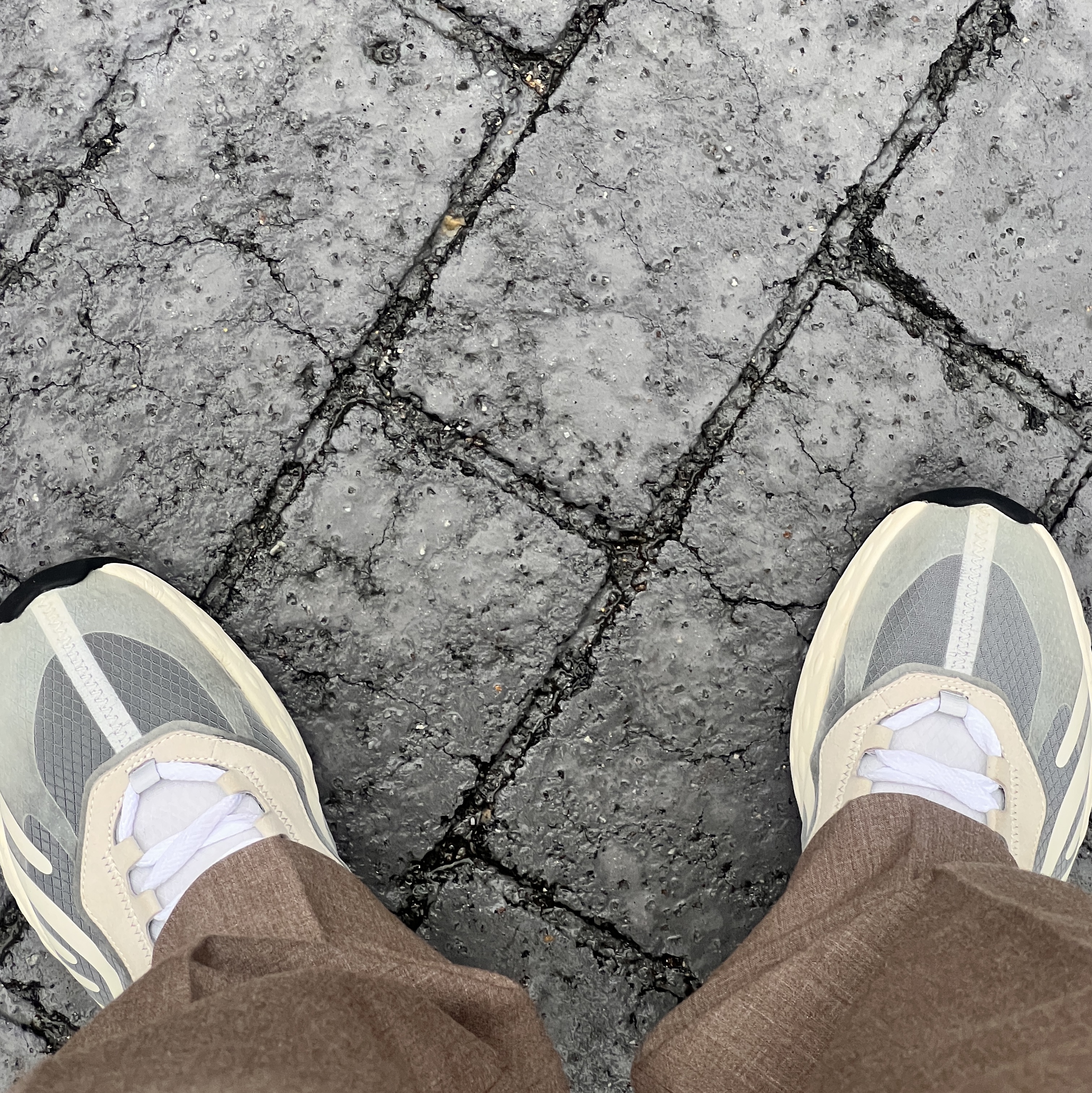 Acne Studios Ripstop Technical Trainers White Ivory 2021 착용 스타일