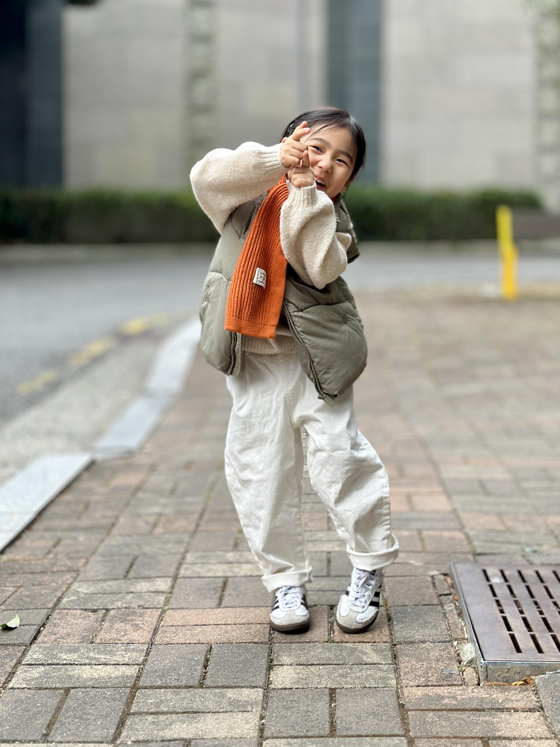 Adidas Samba OG Cloud White 착용 스타일 - 4