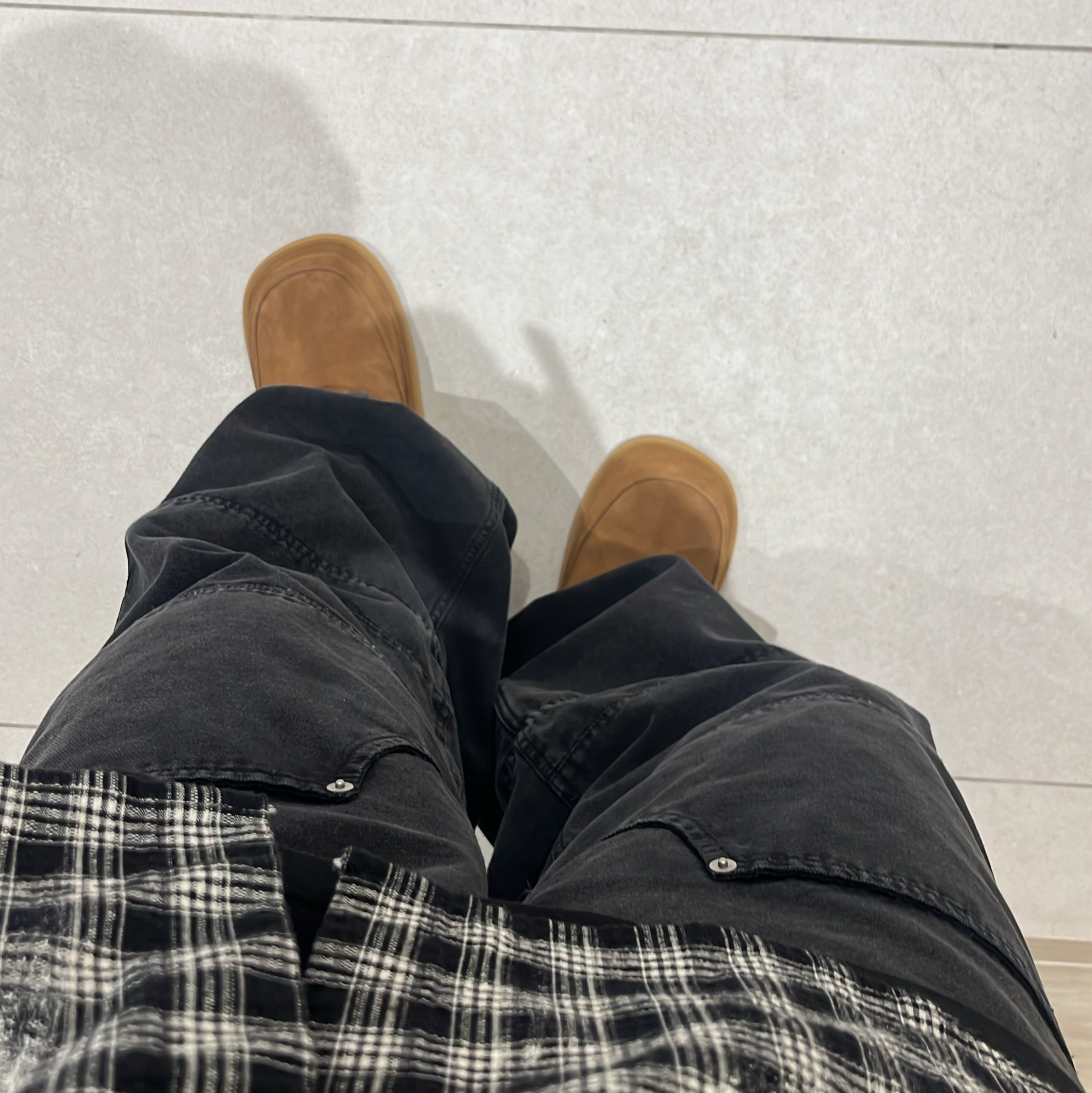 Kinchi x Non Parking N Road Boots Brown 착용 스타일