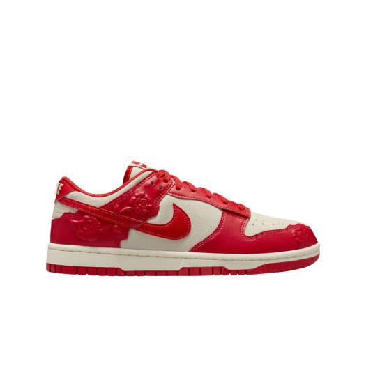 (W) Nike Dunk Low Red Roses Coconut Milk University Red