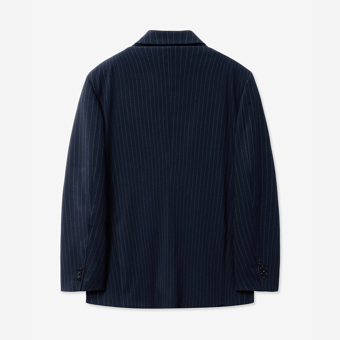 티엔지티 네이비 오버사이즈 싱글브레스트 핀스트라이프 셋업 자켓(TNGT Oversize Single Brest Pinstripe Set-up Jacket Gray) - 2