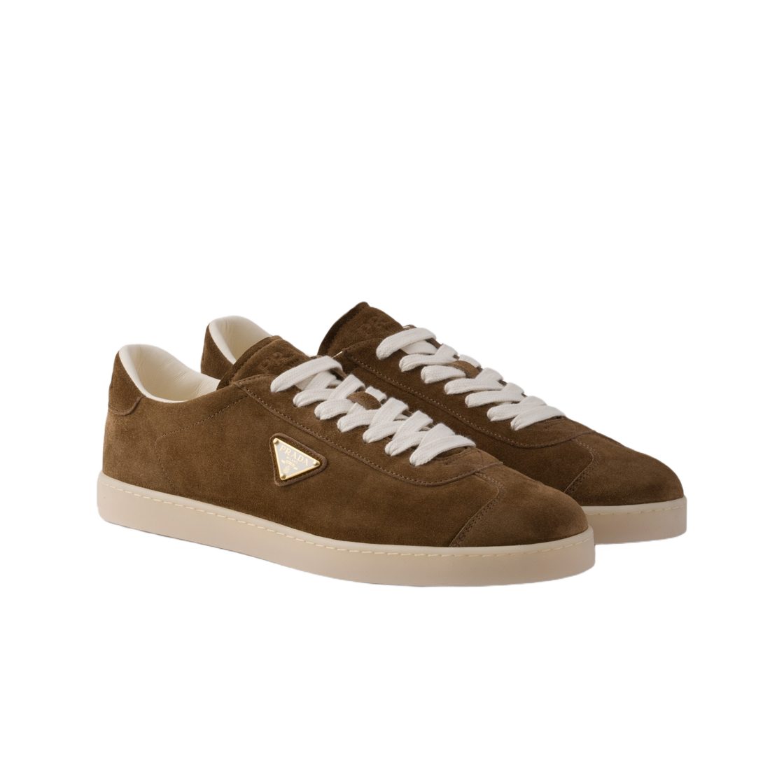 프라다 레인 스웨이드 스니커즈 라이트 브라운(Prada Lane Suede Sneakers Light Brown) - 2